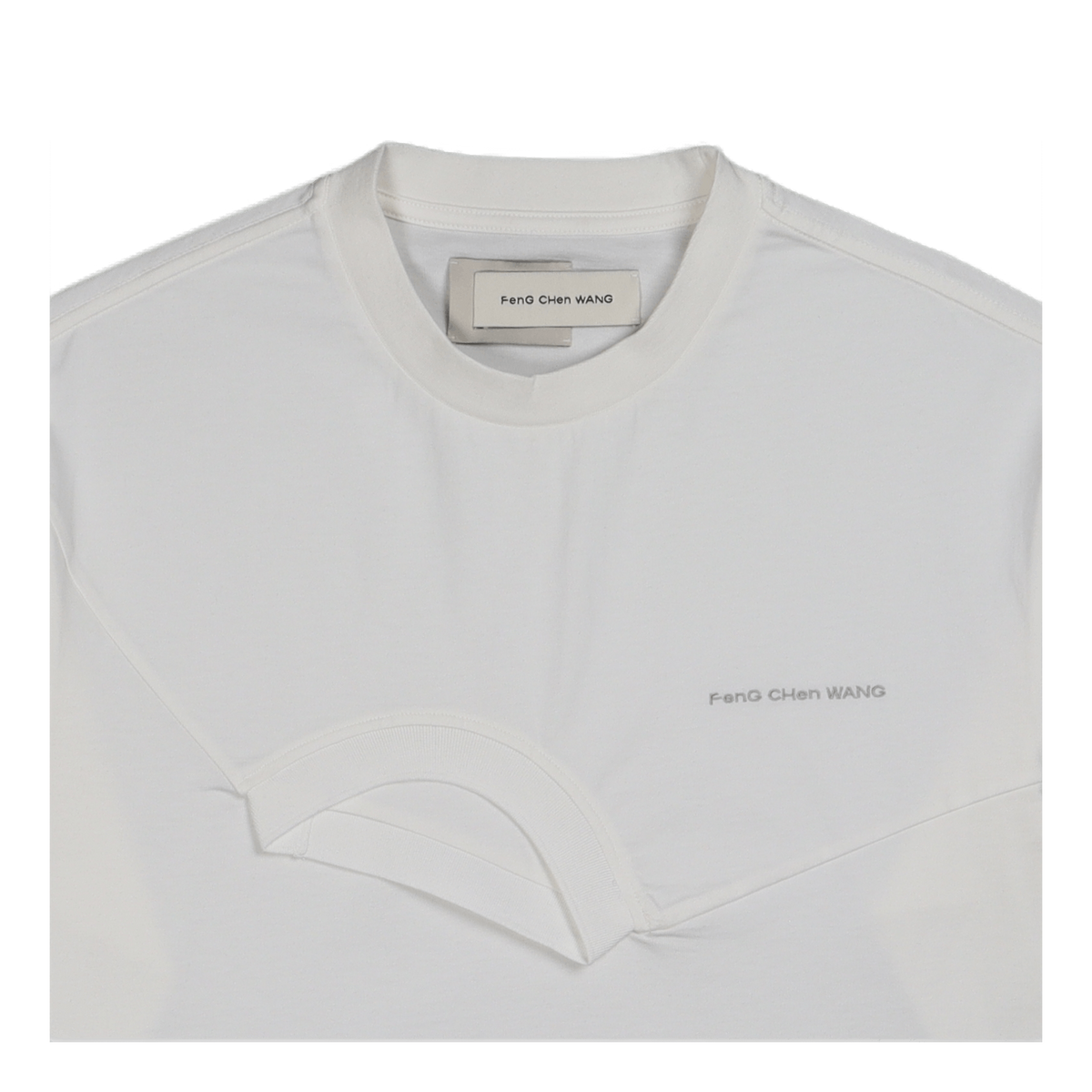 Long Sleeved Double Crew White