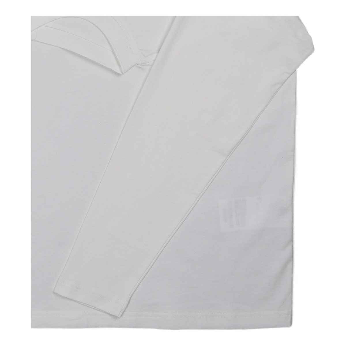Long Sleeved Double Crew White