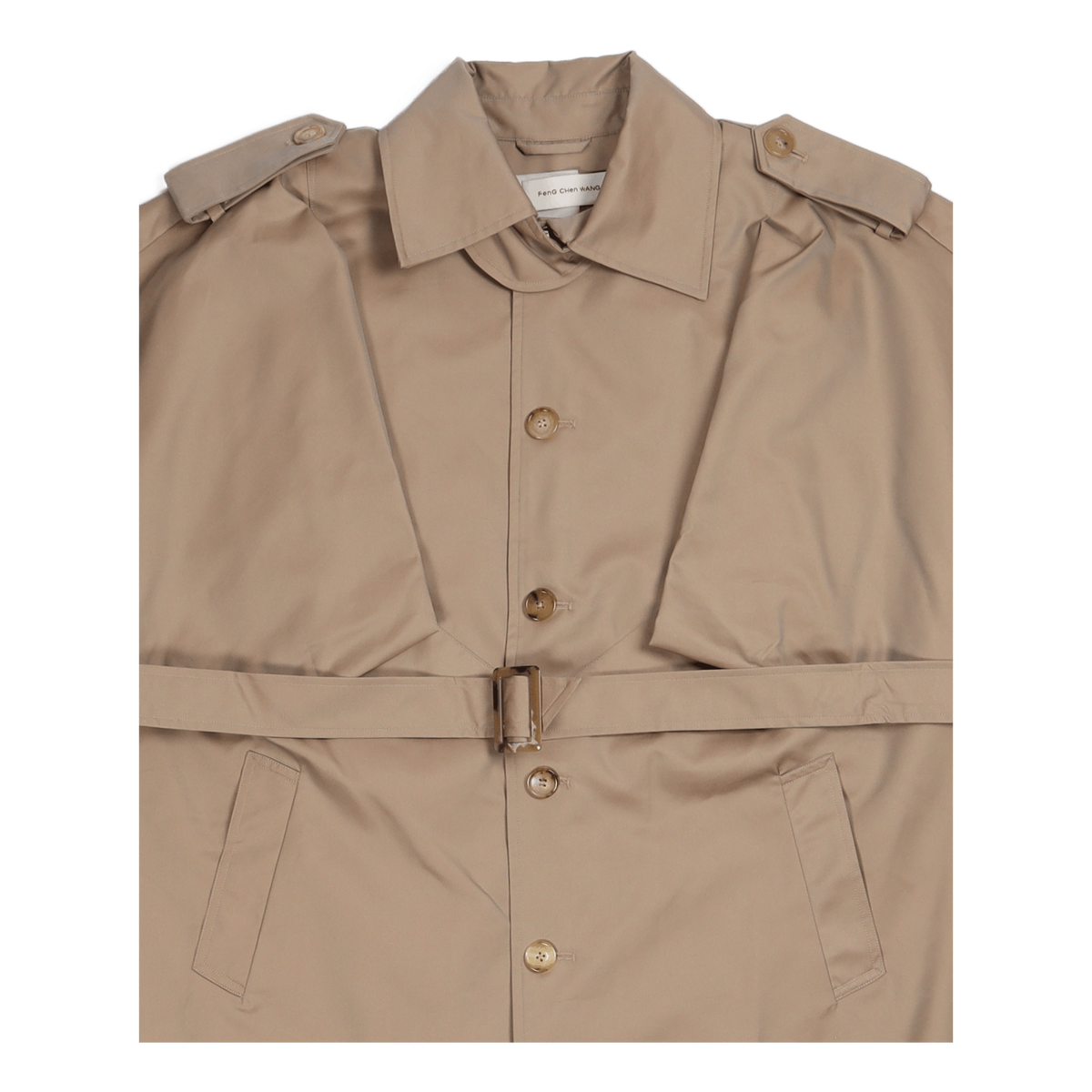Sleeveless Trench Coat Khaki