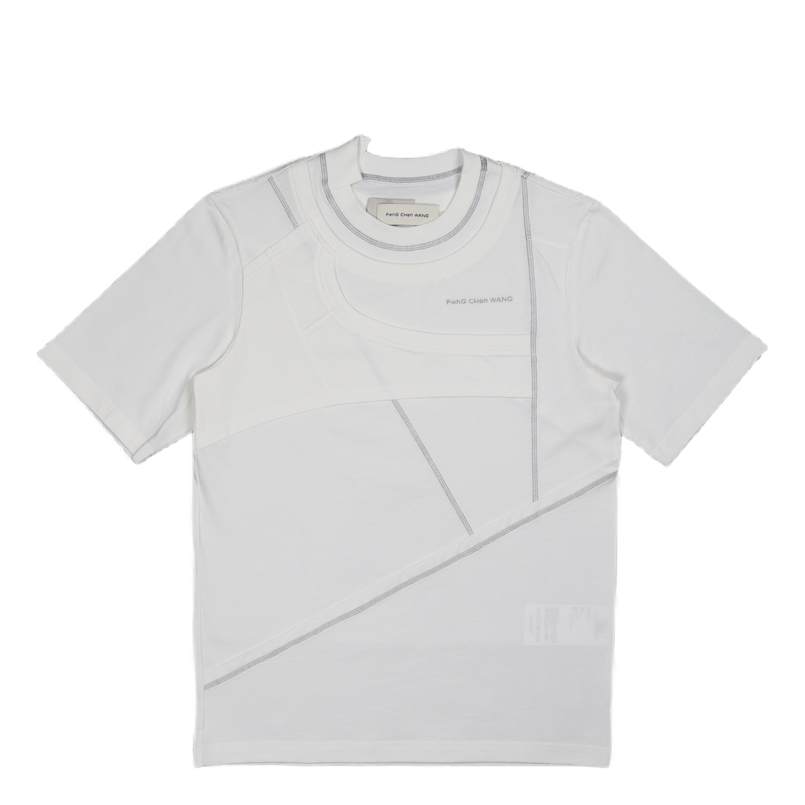 Panelled T-shirt White