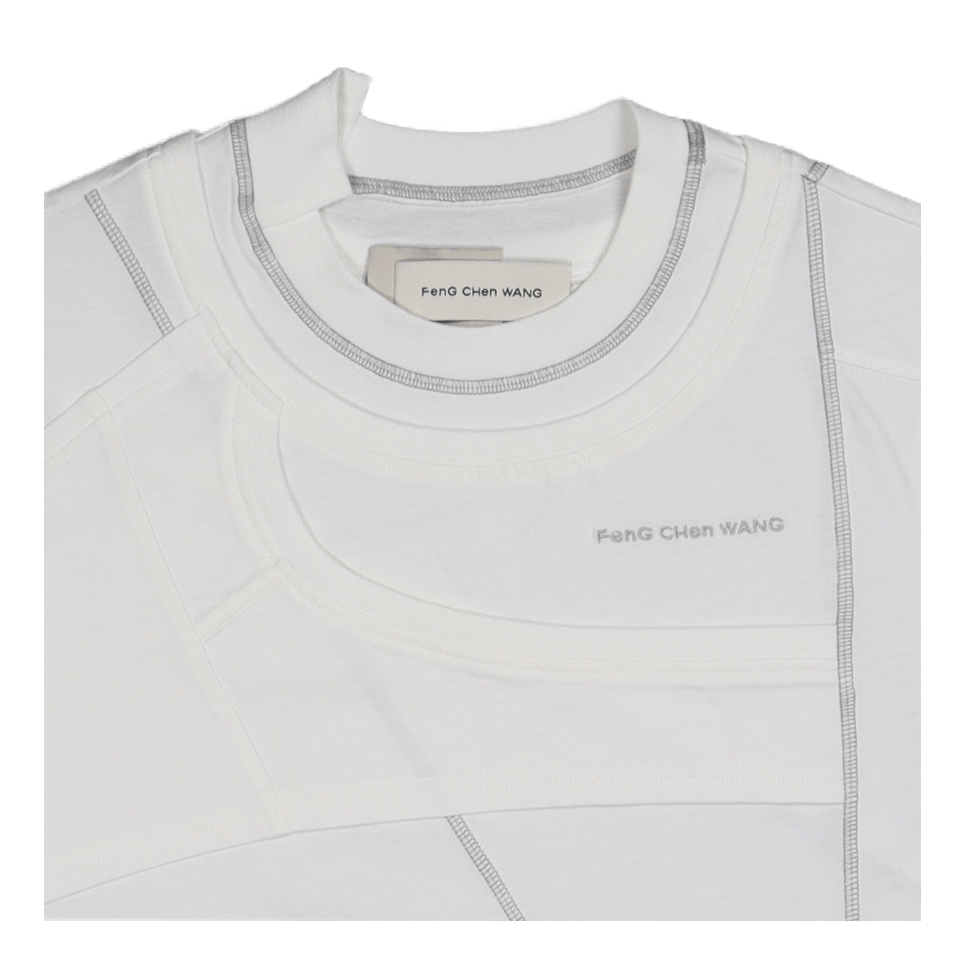 Panelled T-shirt White