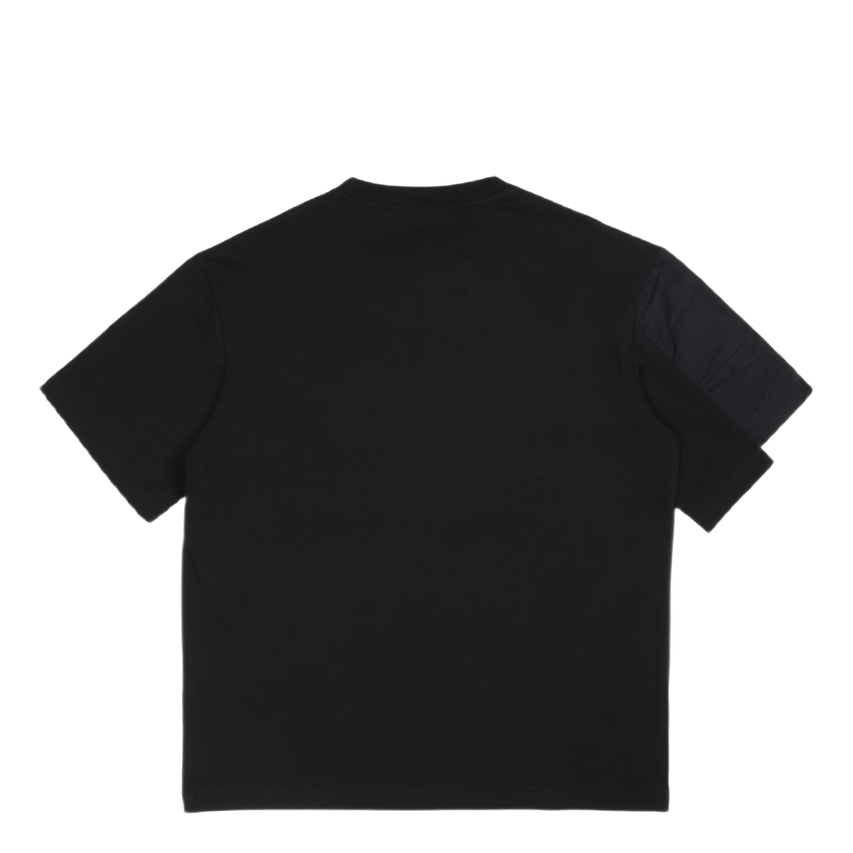 Layered Stitch Detail T-shirt Black