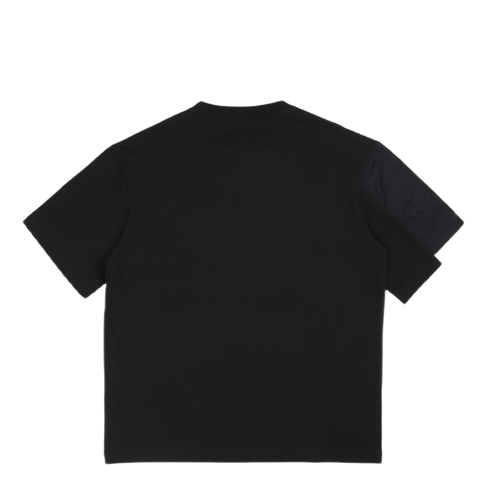 Layered Stitch Detail T-shirt Black