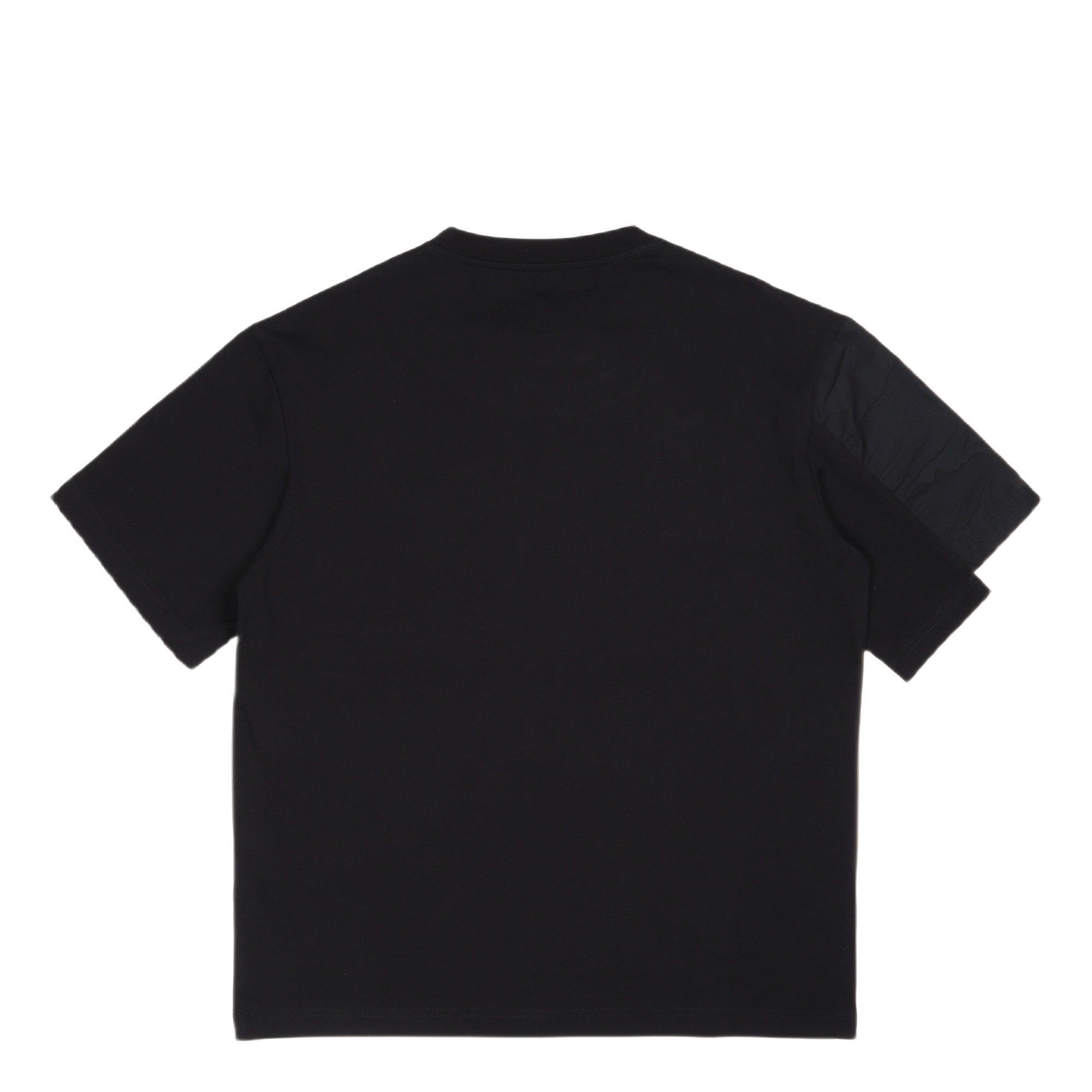 Layered Stitch Detail T-shirt Black