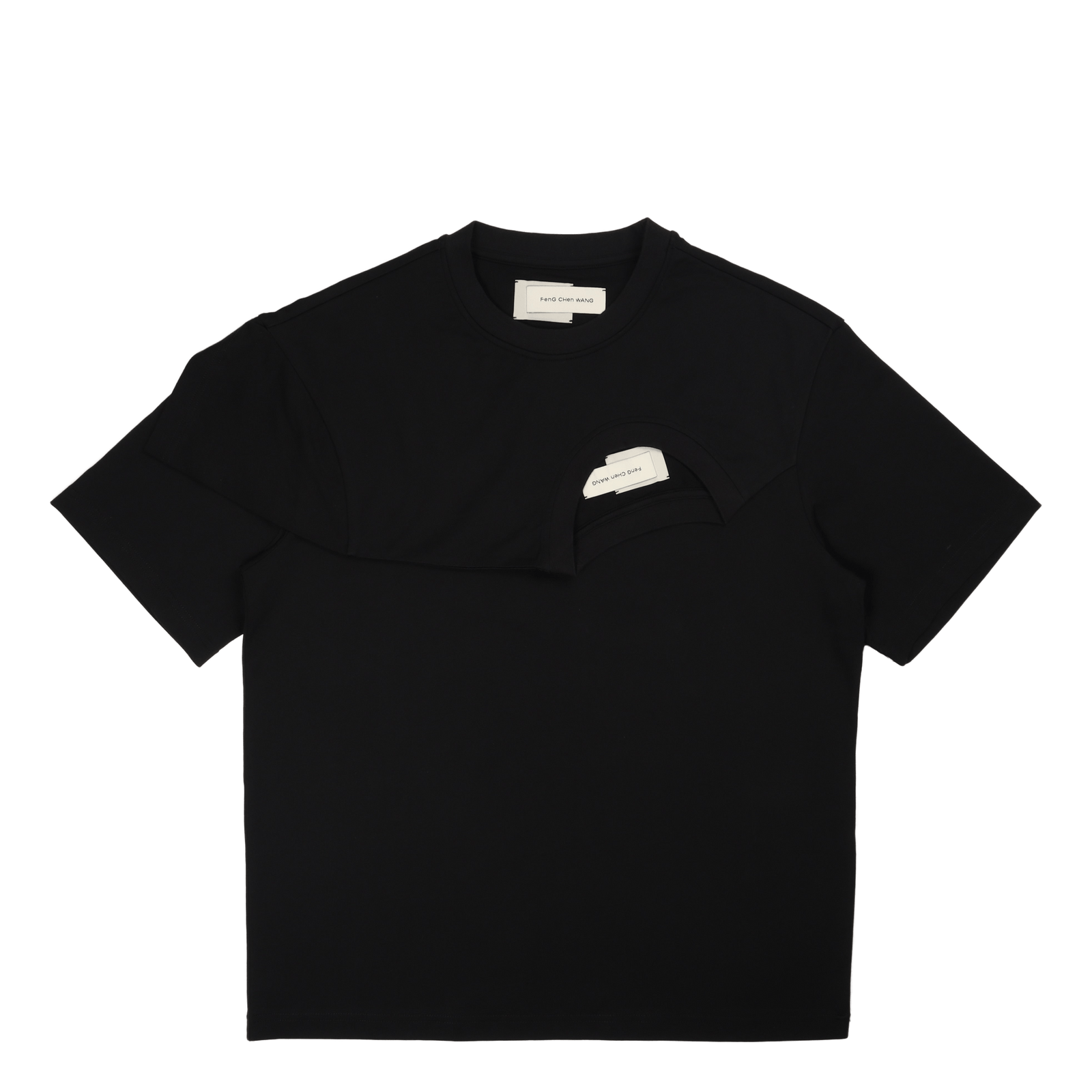 Double Collar T-shirt Black