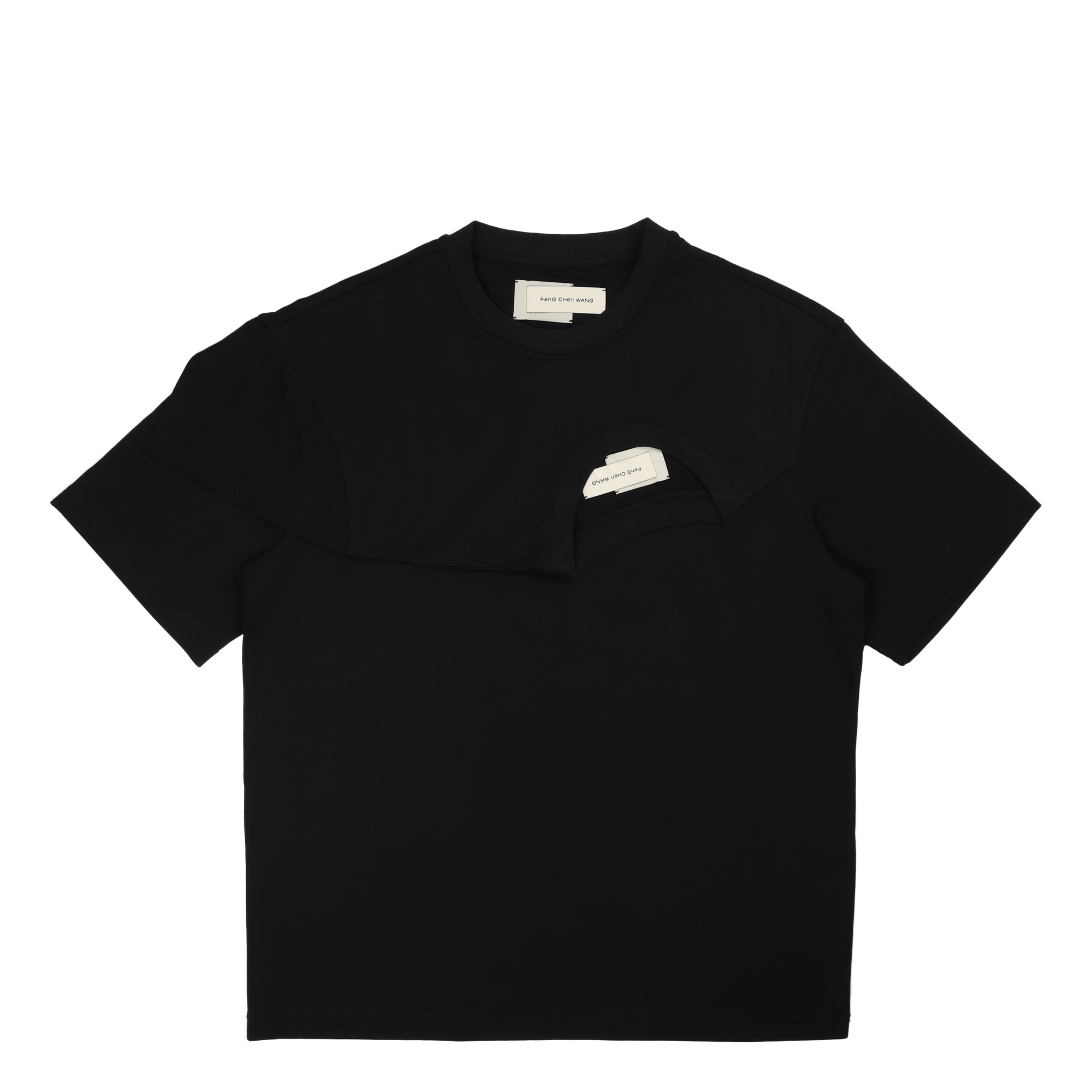 Double Collar T-shirt Black