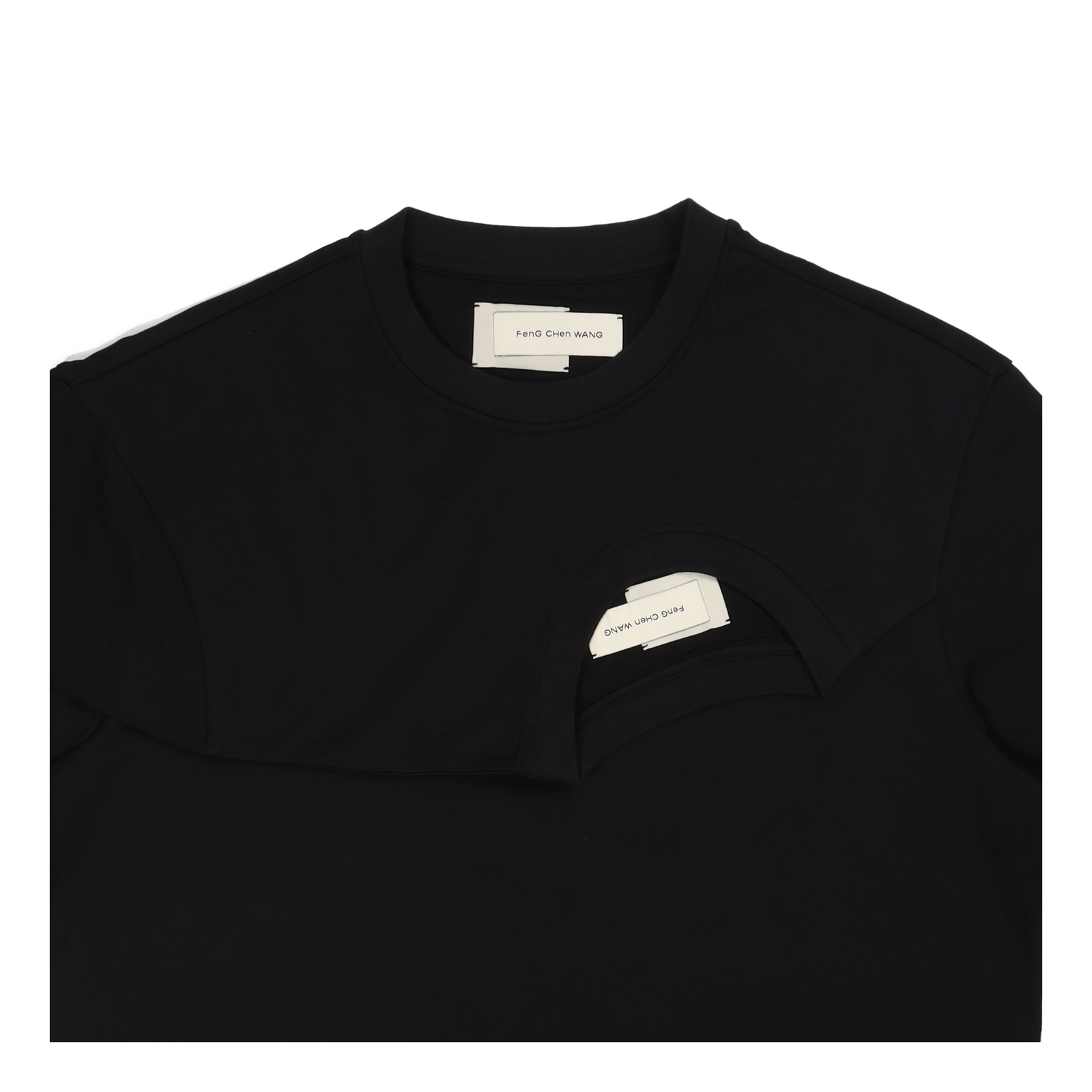 Double Collar T-shirt Black