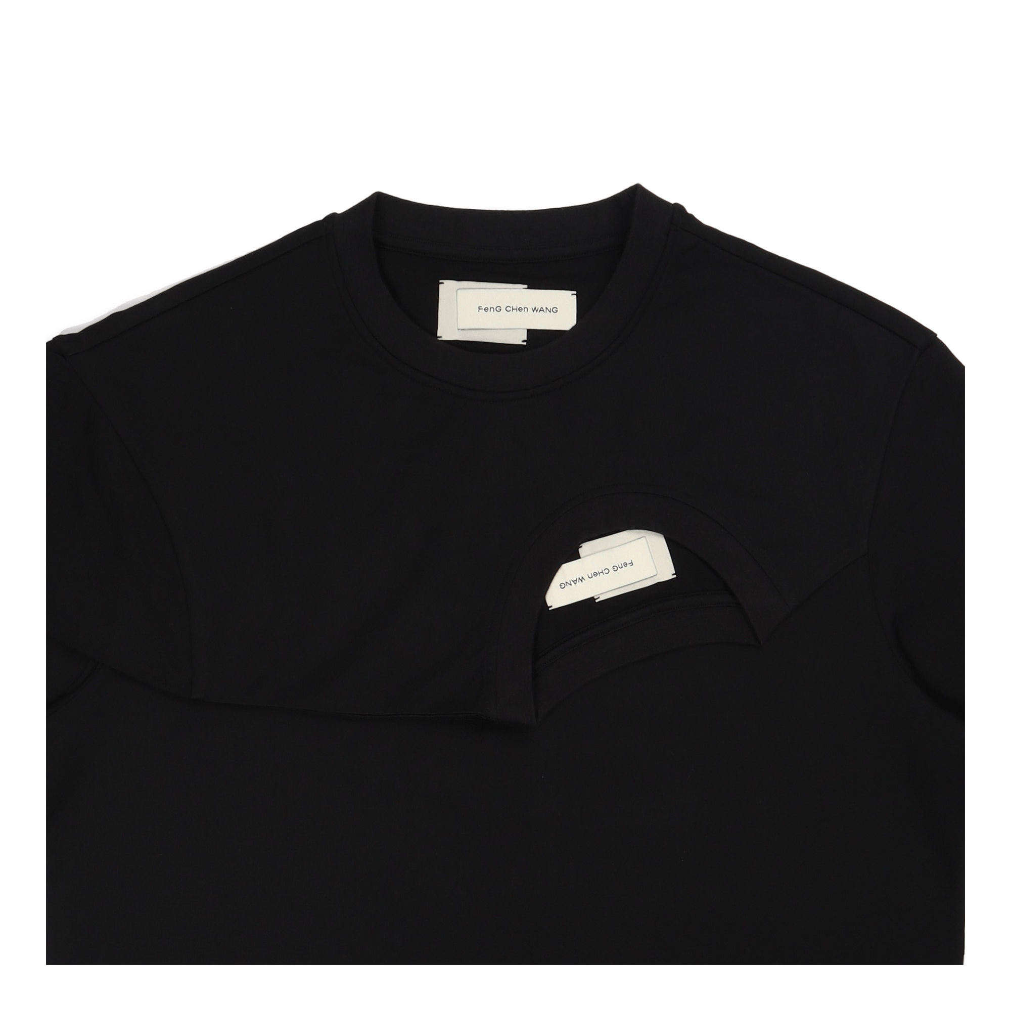 Double Collar T-shirt Black