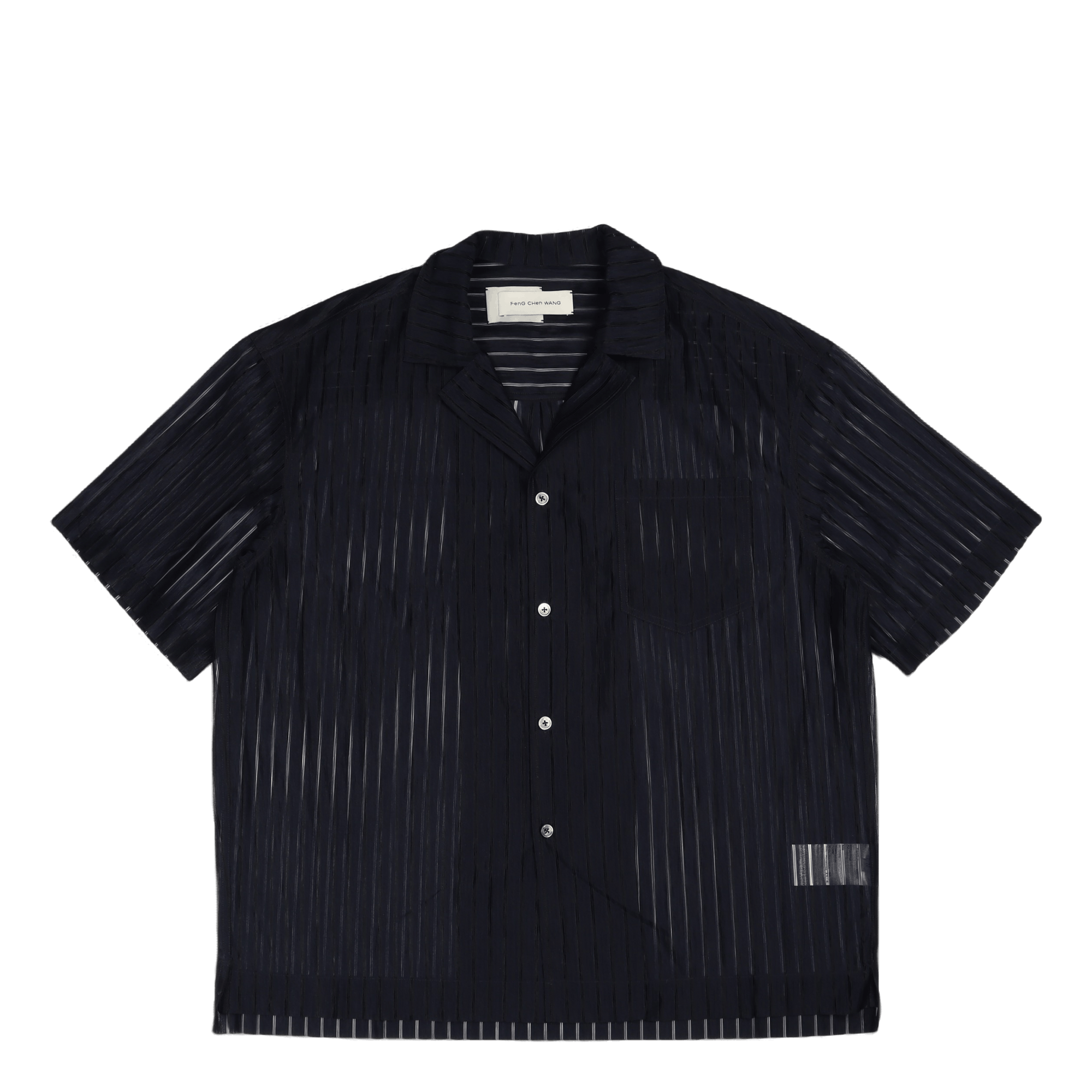 Semi Transparent Shirt Navy