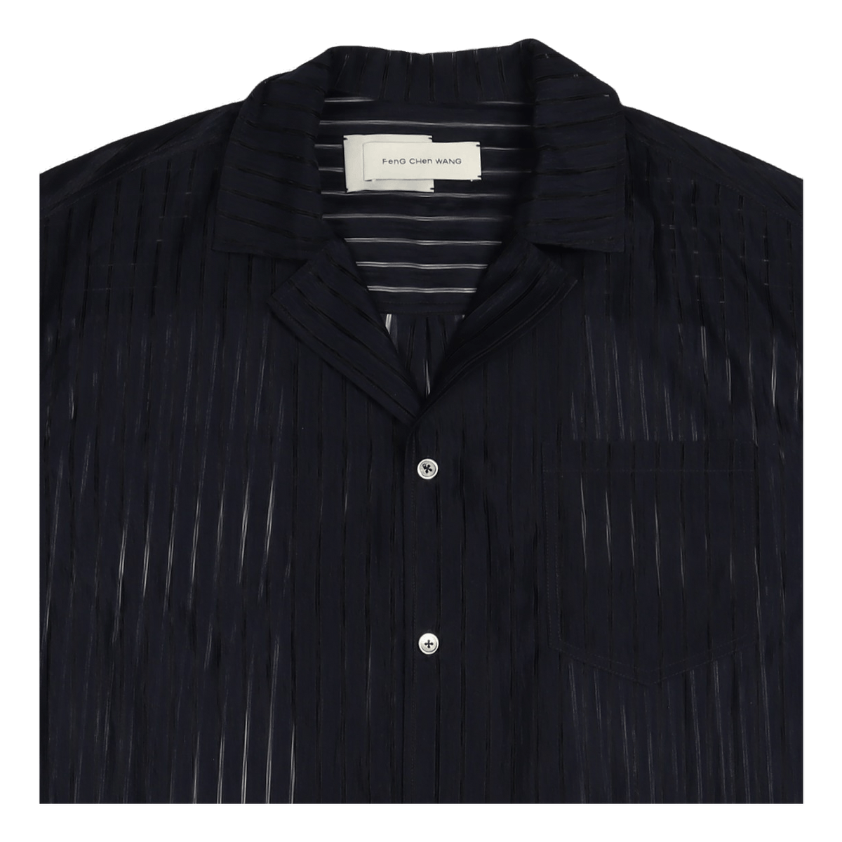 Semi Transparent Shirt Navy
