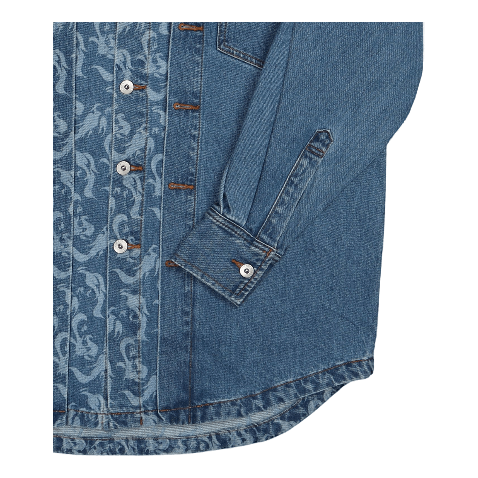 Phoenix Layered Denim Shirt Indigo