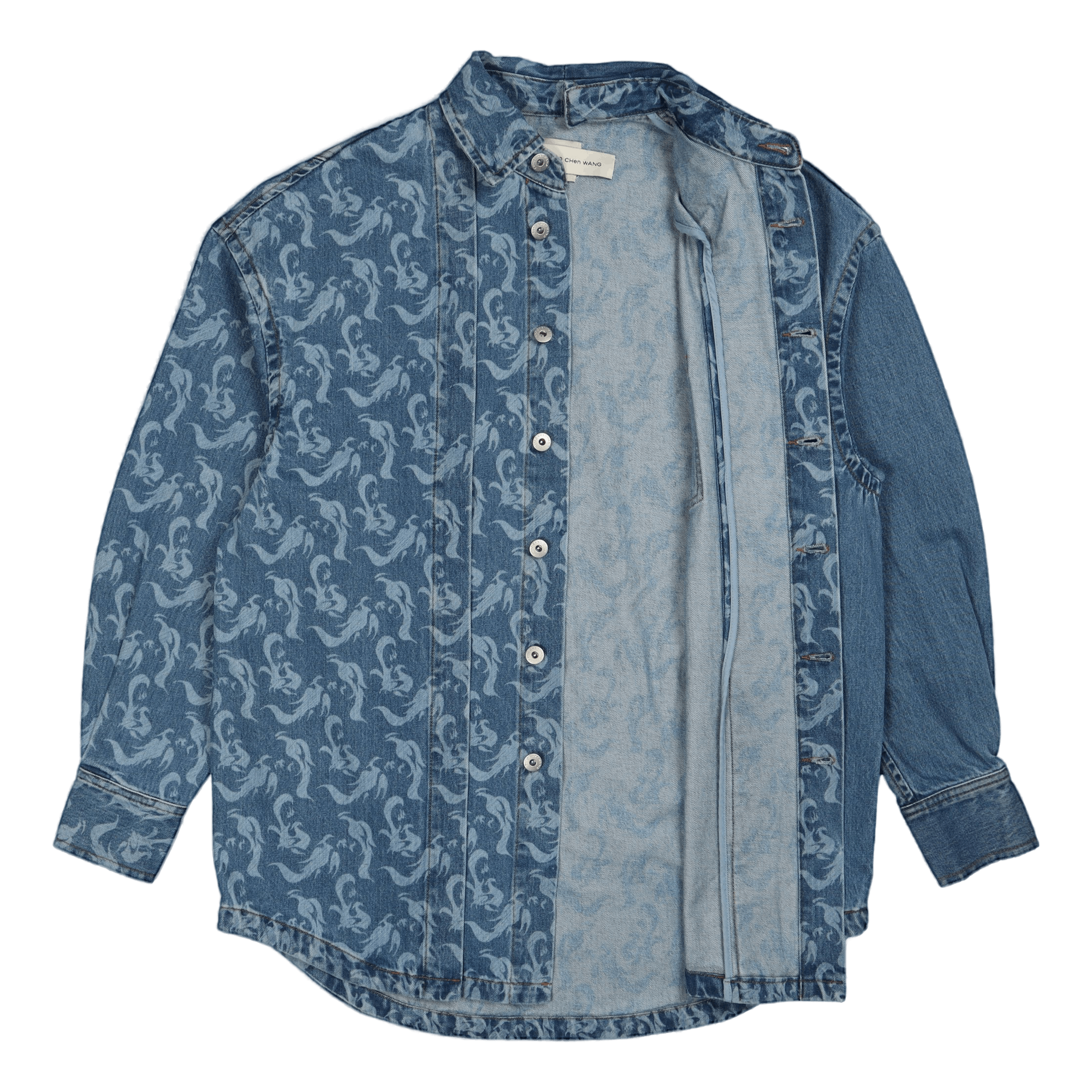 Phoenix Layered Denim Shirt Indigo