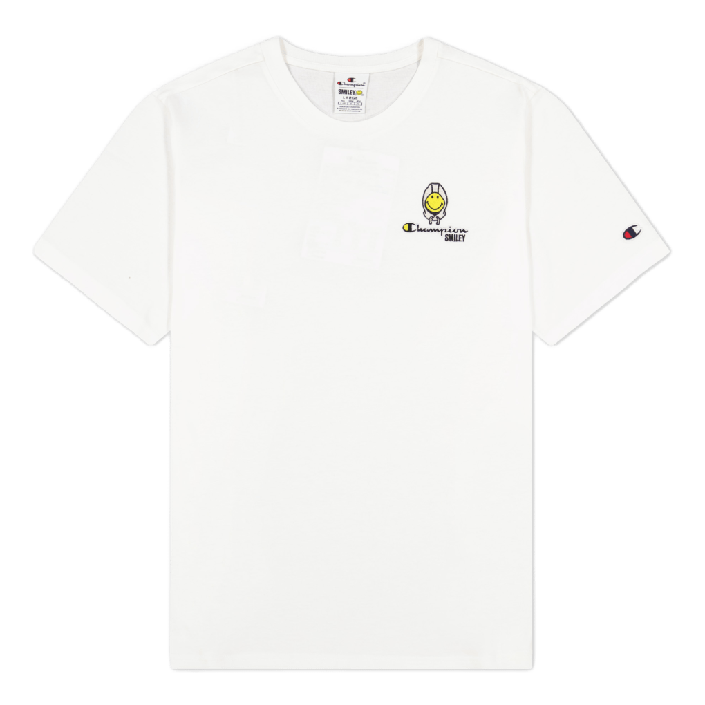 Champion X Smiley - Crewneck T White