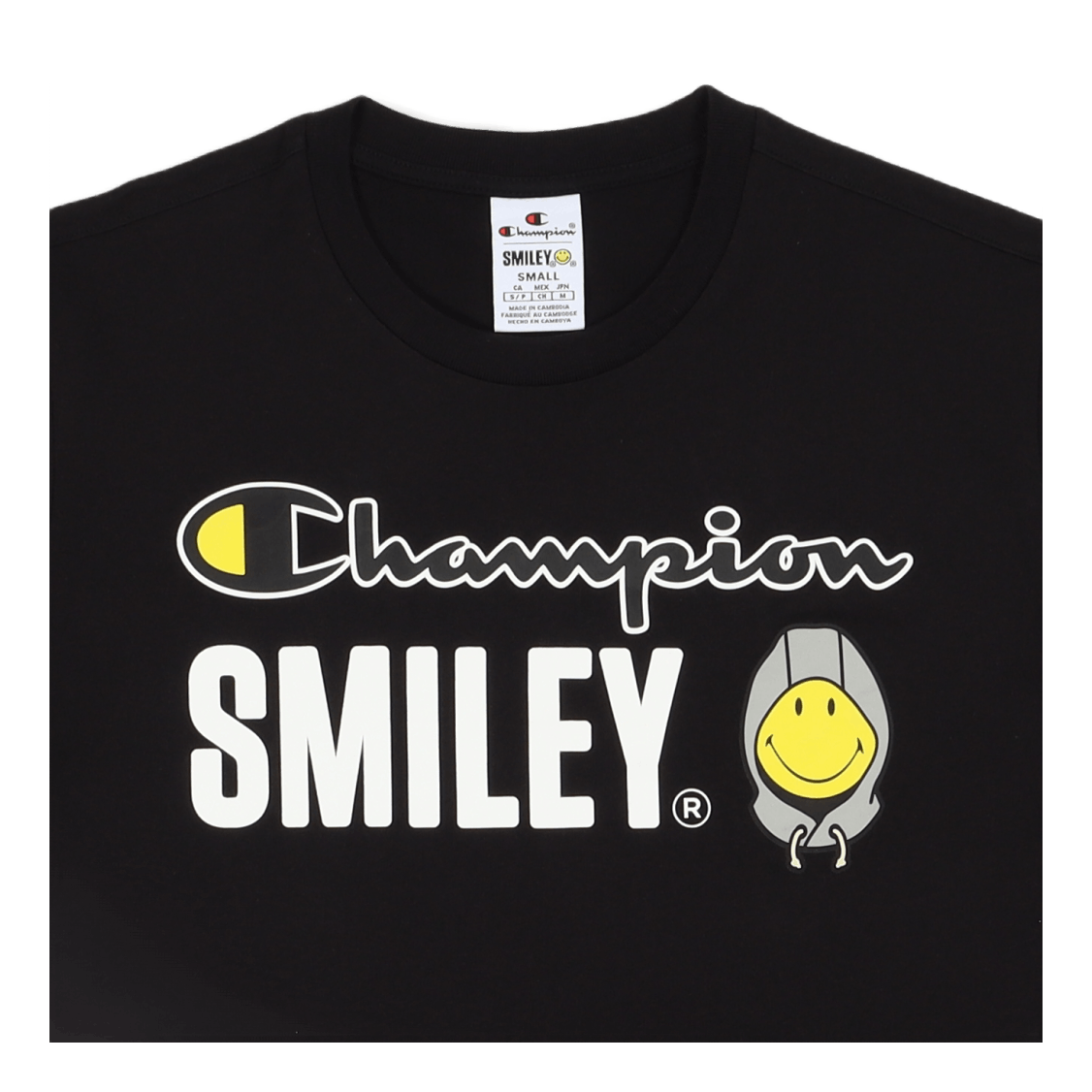 Champion X Smiley - Crewneck T Black Beauty