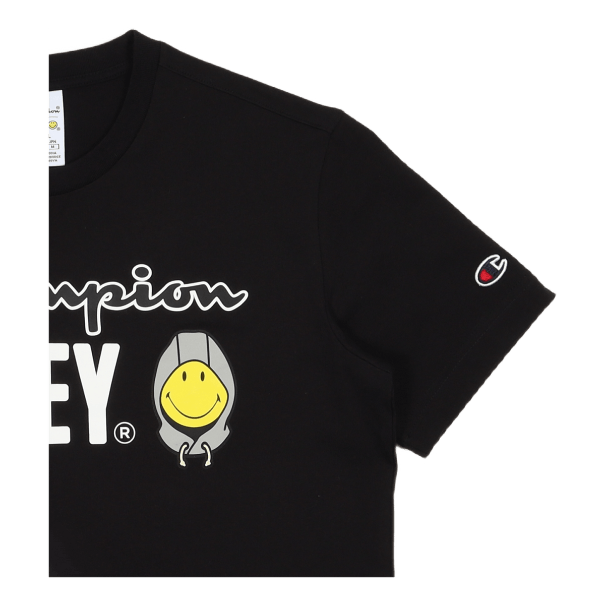 Champion X Smiley - Crewneck T Black Beauty