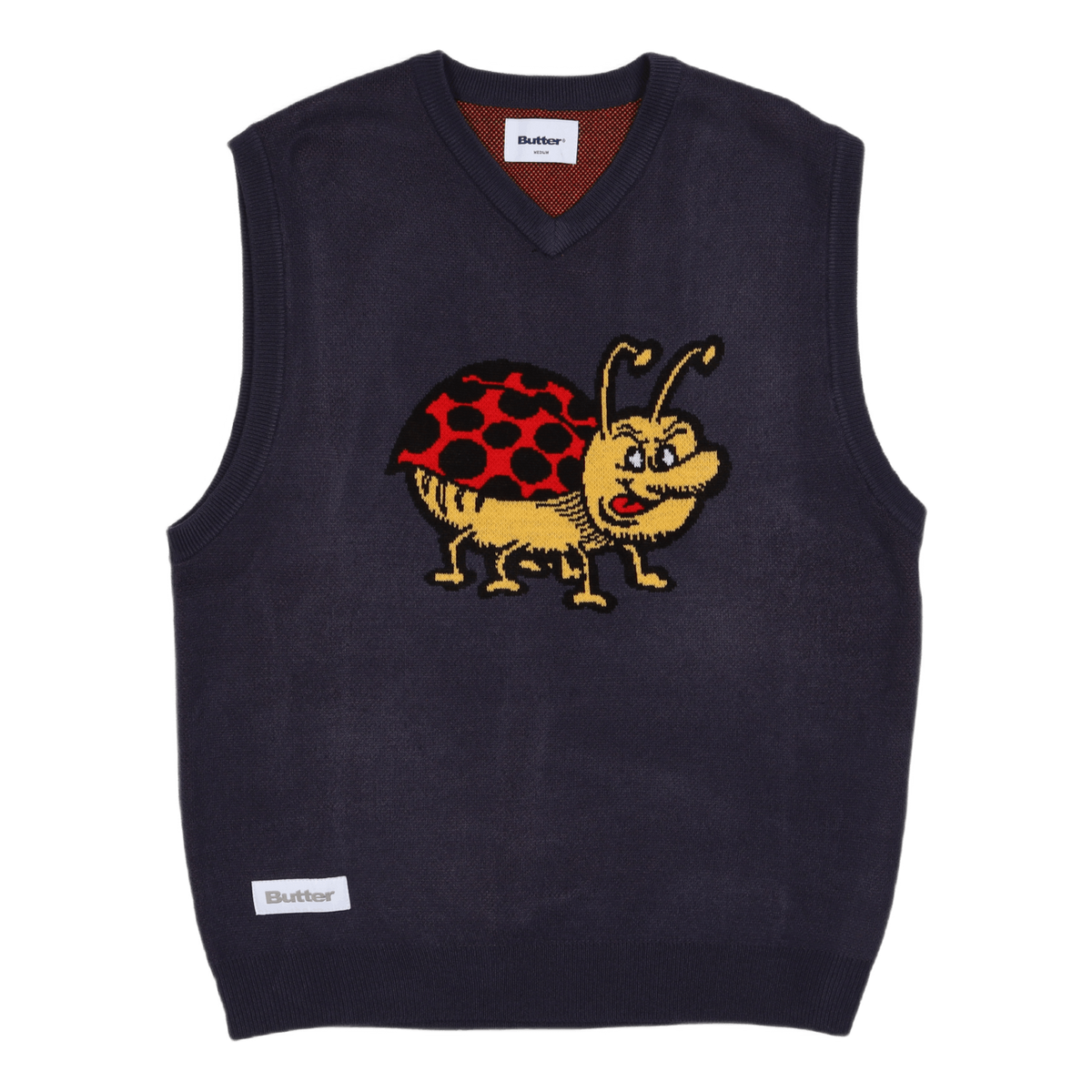 Bug Knit Vest Navy