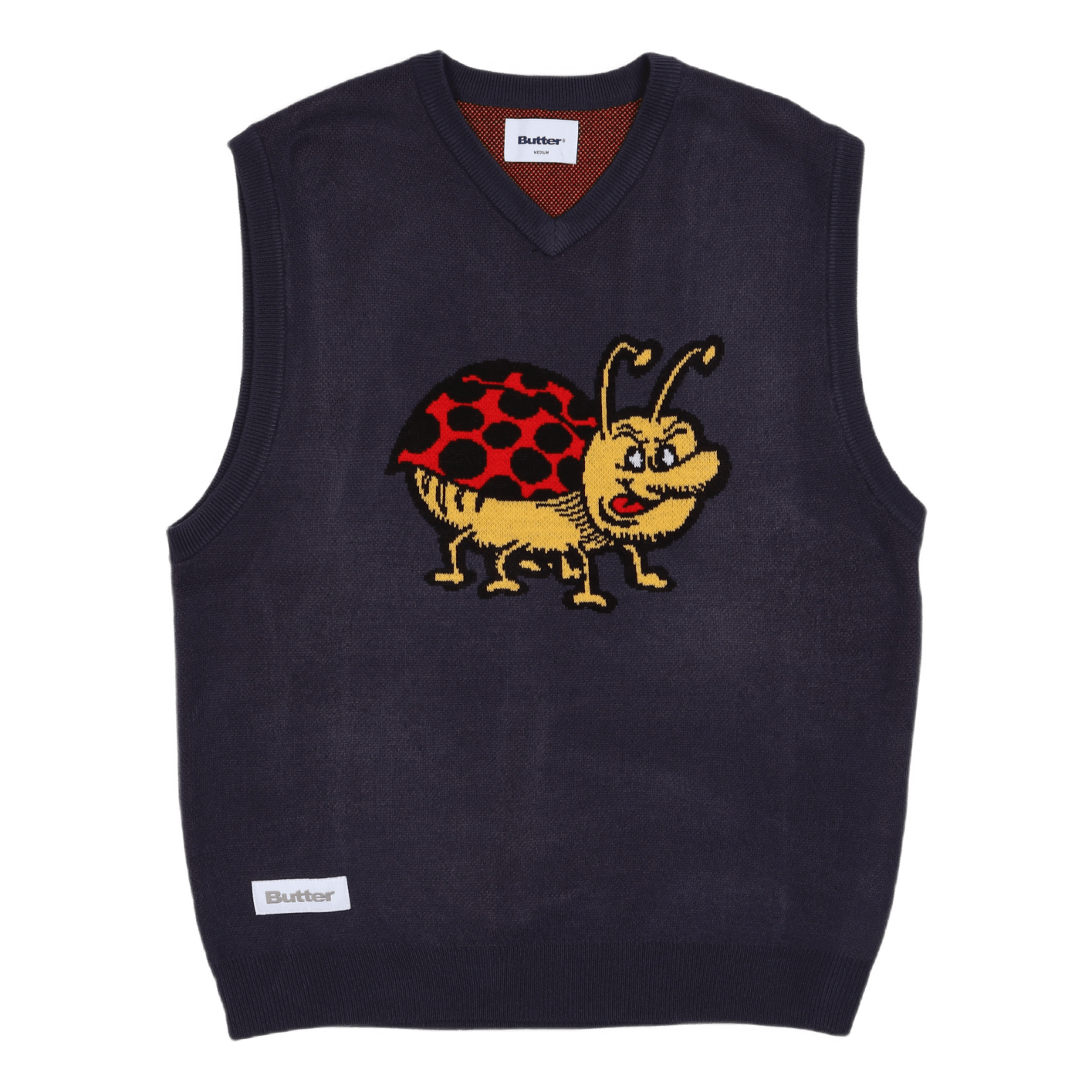 Bug Knit Vest Navy