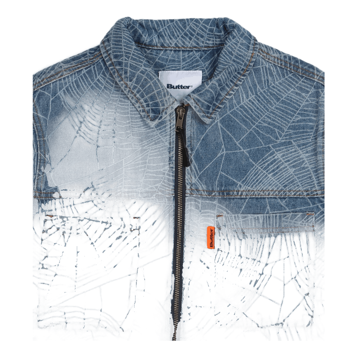 Web Denim Overshirt Washed Indigo