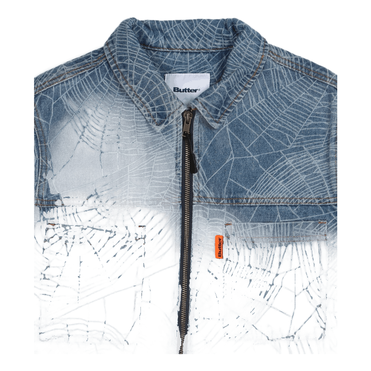 Web Denim Overshirt Washed Indigo