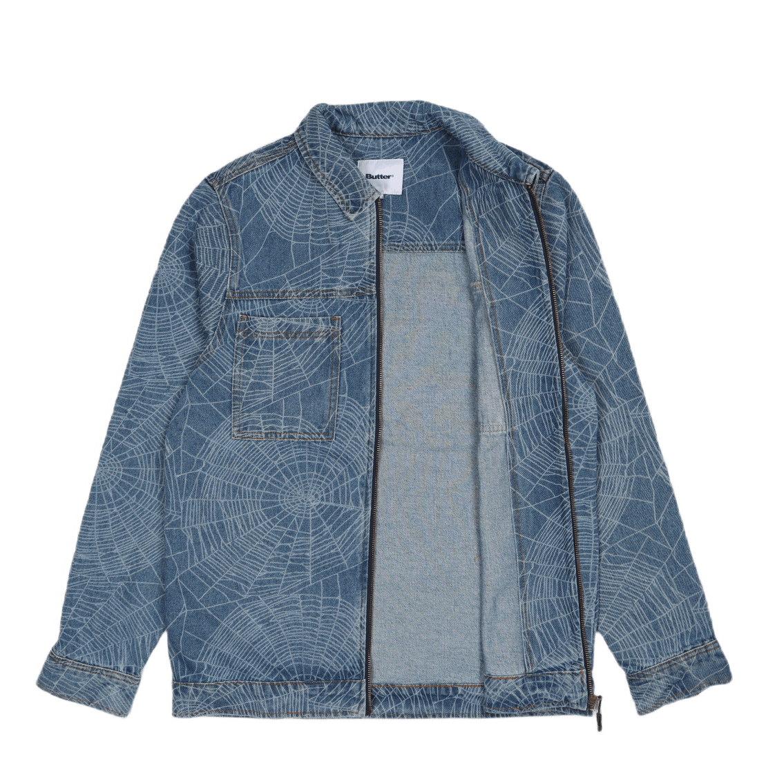 Web Denim Overshirt Washed Indigo