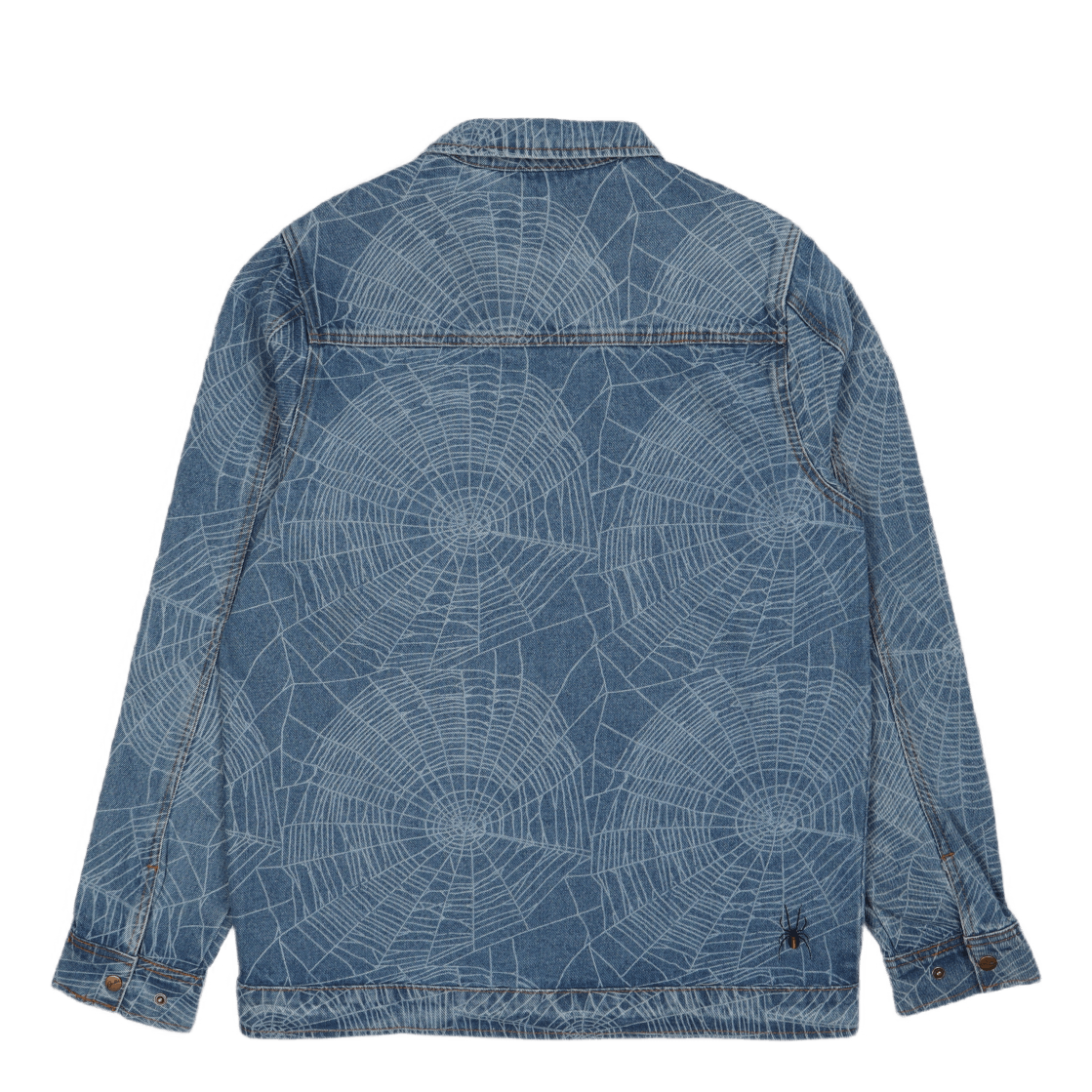 Web Denim Overshirt Washed Indigo