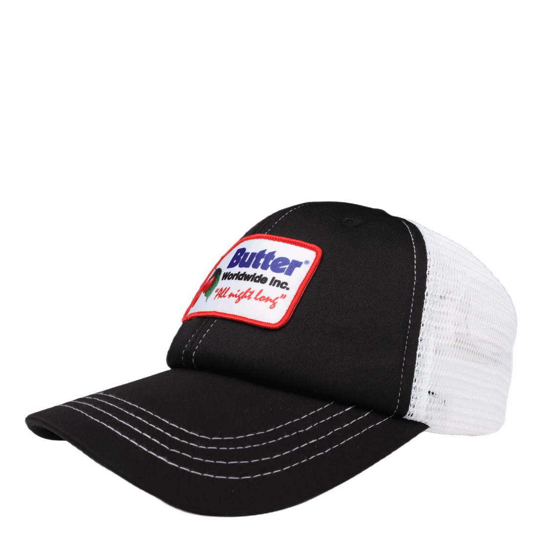 Cherry Trucker Hat Black / White
