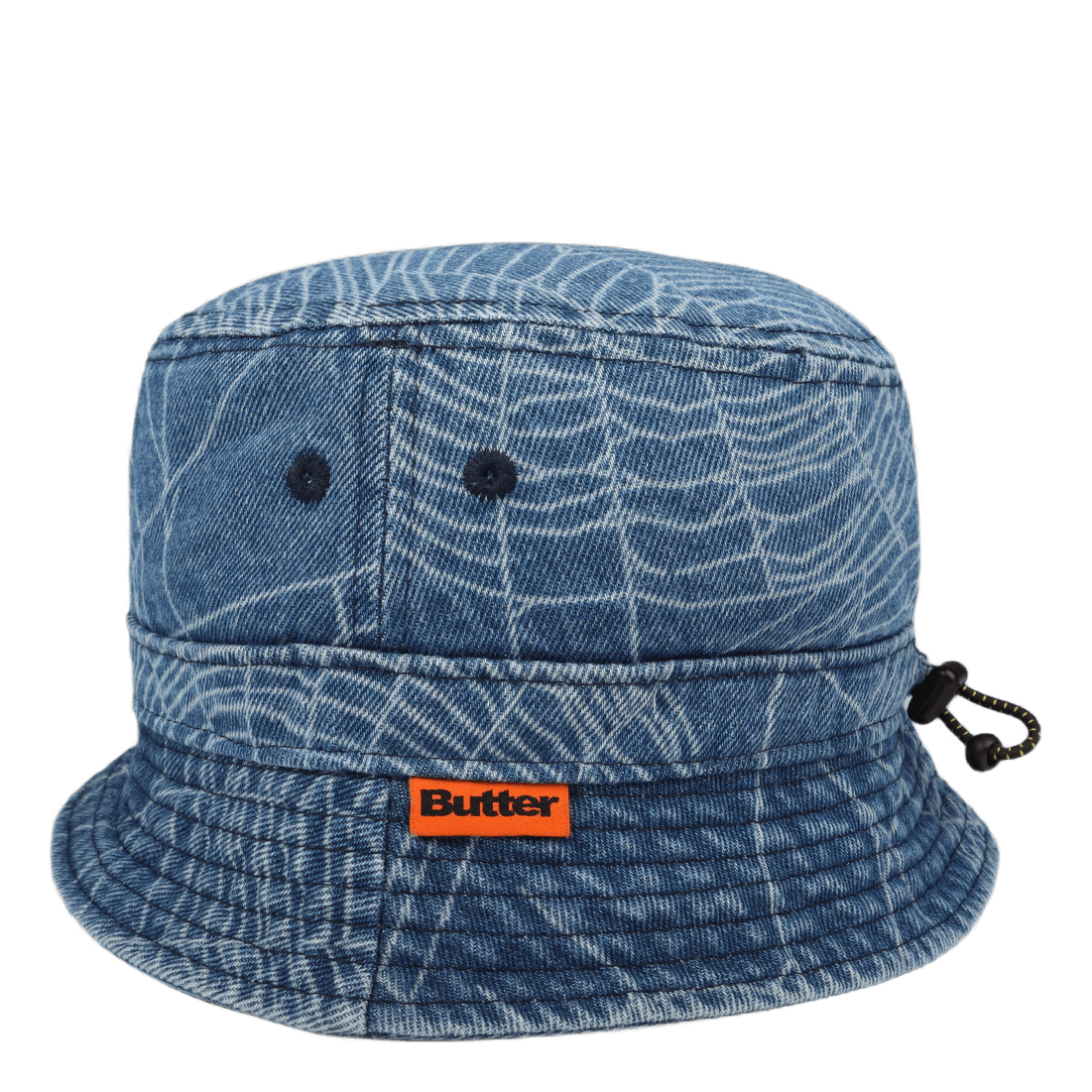 Web Denim Bucket Hat Washed Indigo