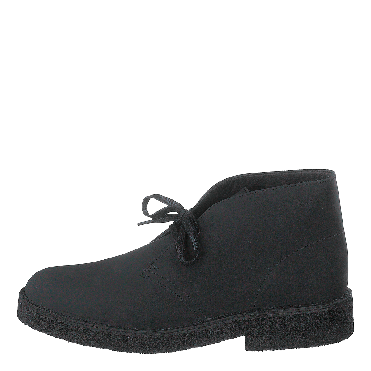 Clarks originals black leather desert boot sales
