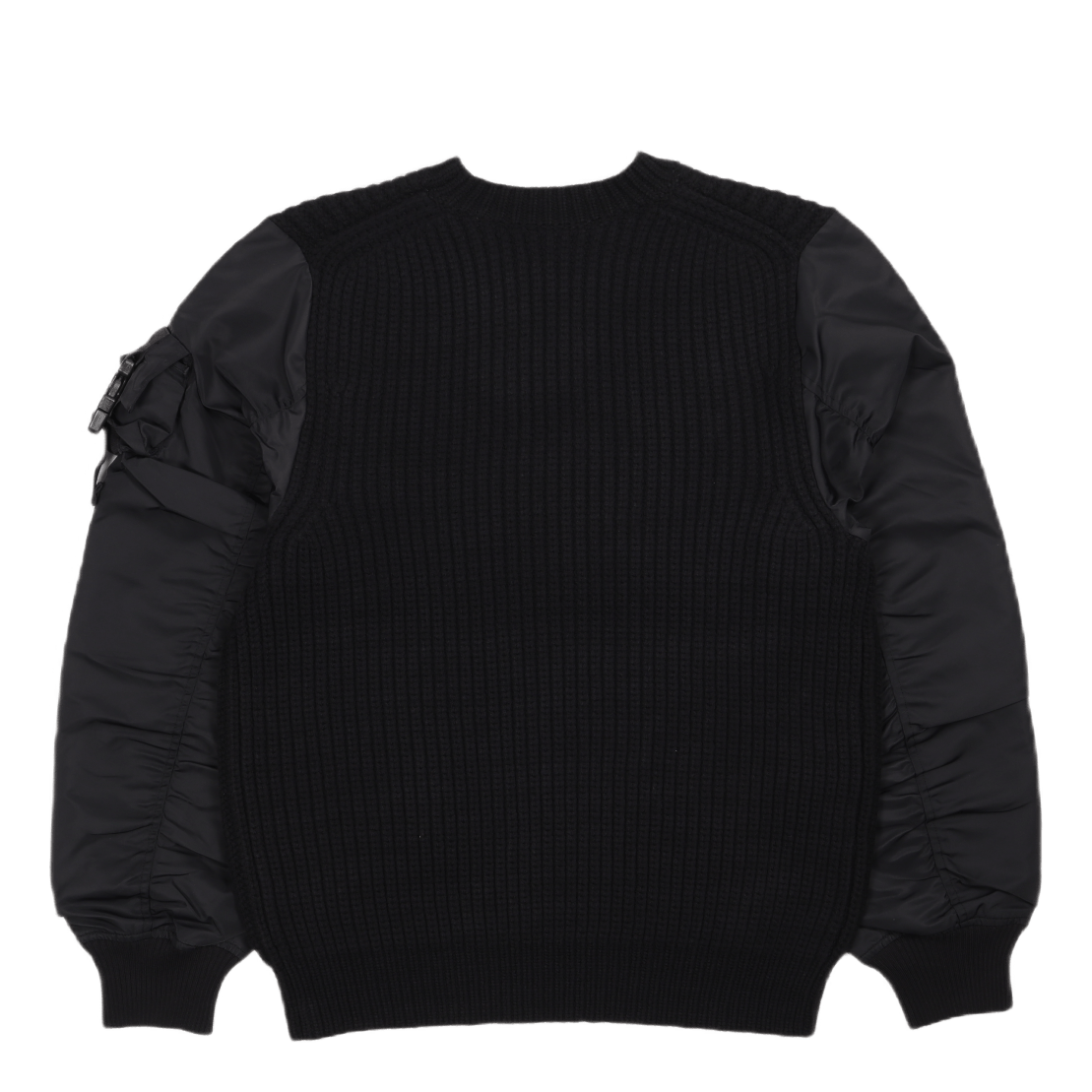 Nylon Slv Crew.aviat Black