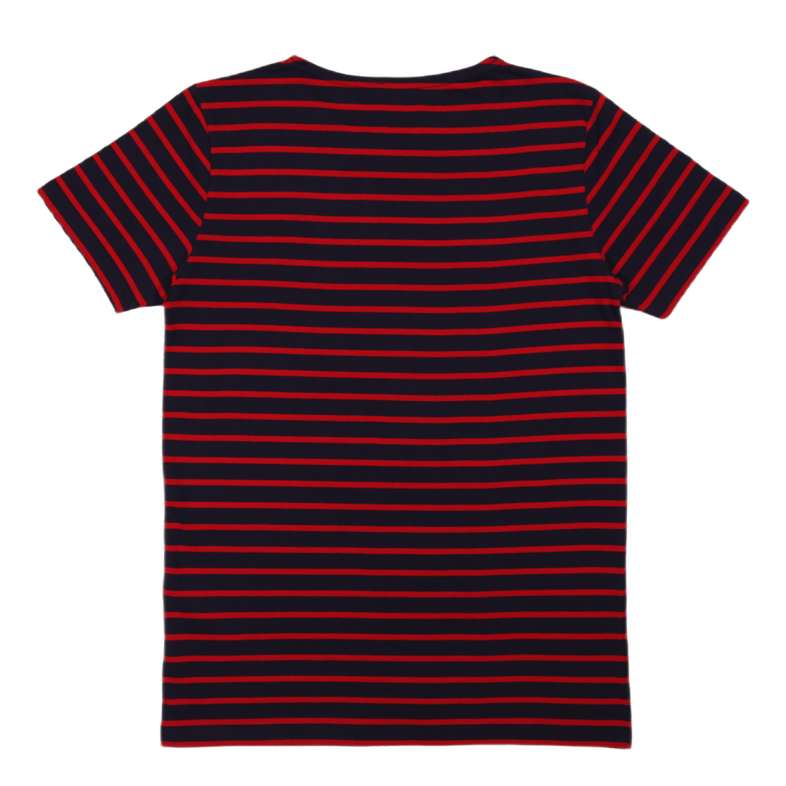 Striped Breton Shirt "hoëdic" Navire Navy/braise Red