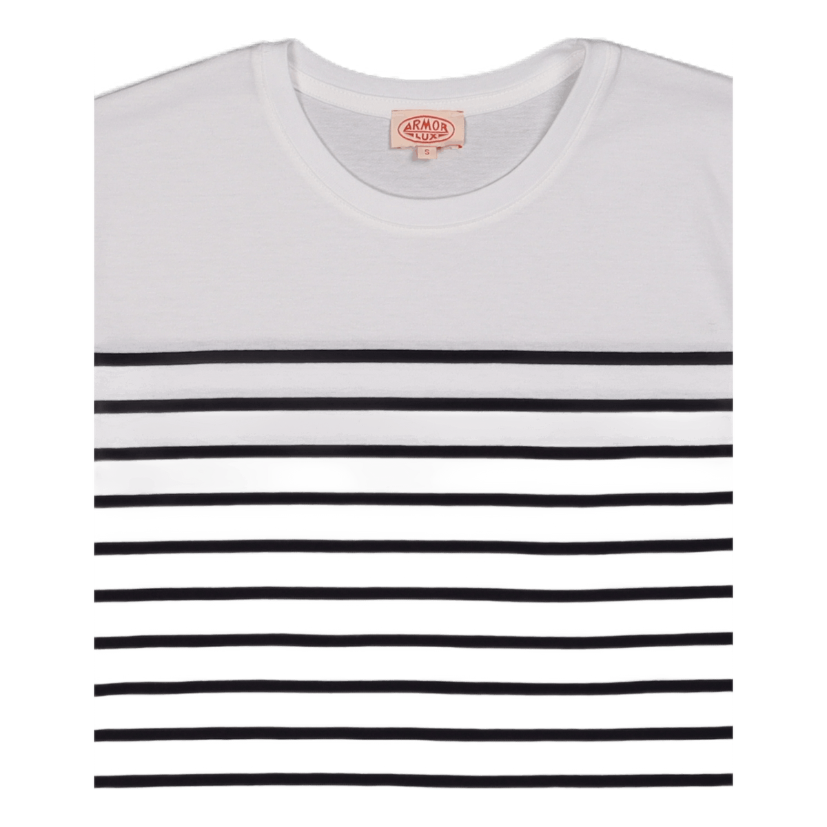 Striped Breton Shirt''etel'' White/navire Navy