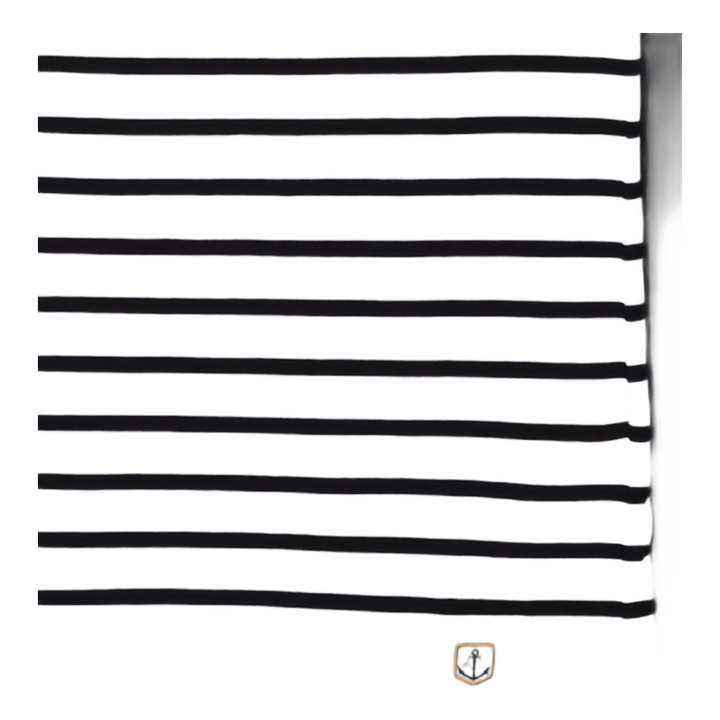 Striped Breton Shirt''etel'' White/navire Navy