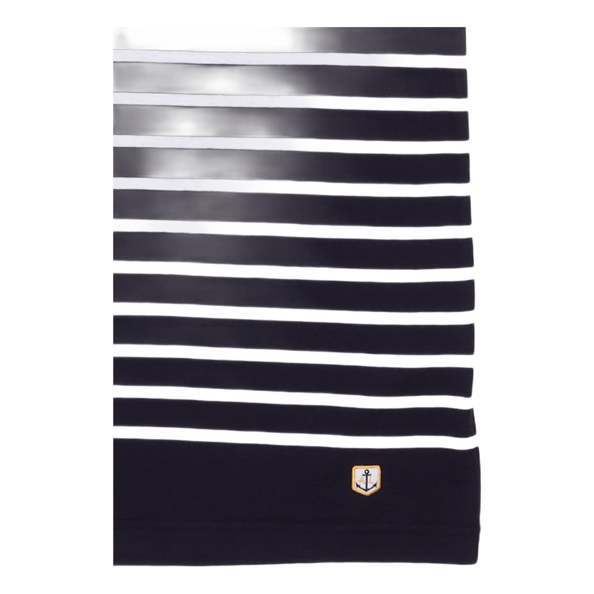 Striped Breton Shirt''etel'' Navire Navy/ White