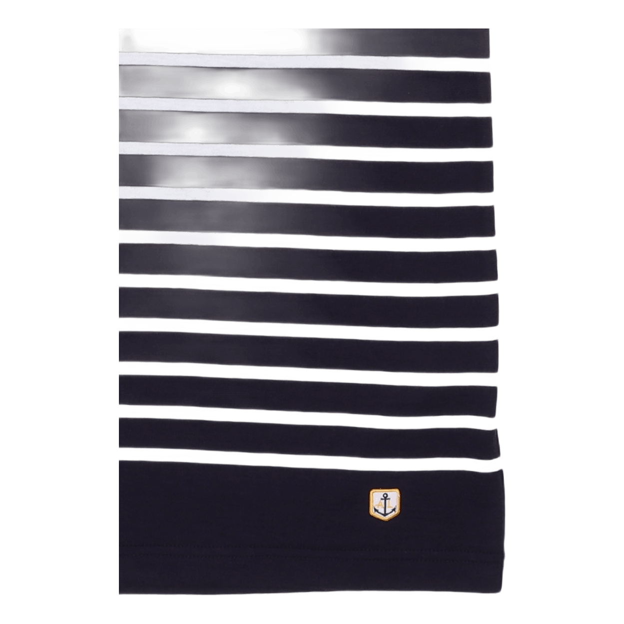 Striped Breton Shirt''etel'' Navire Navy/ White