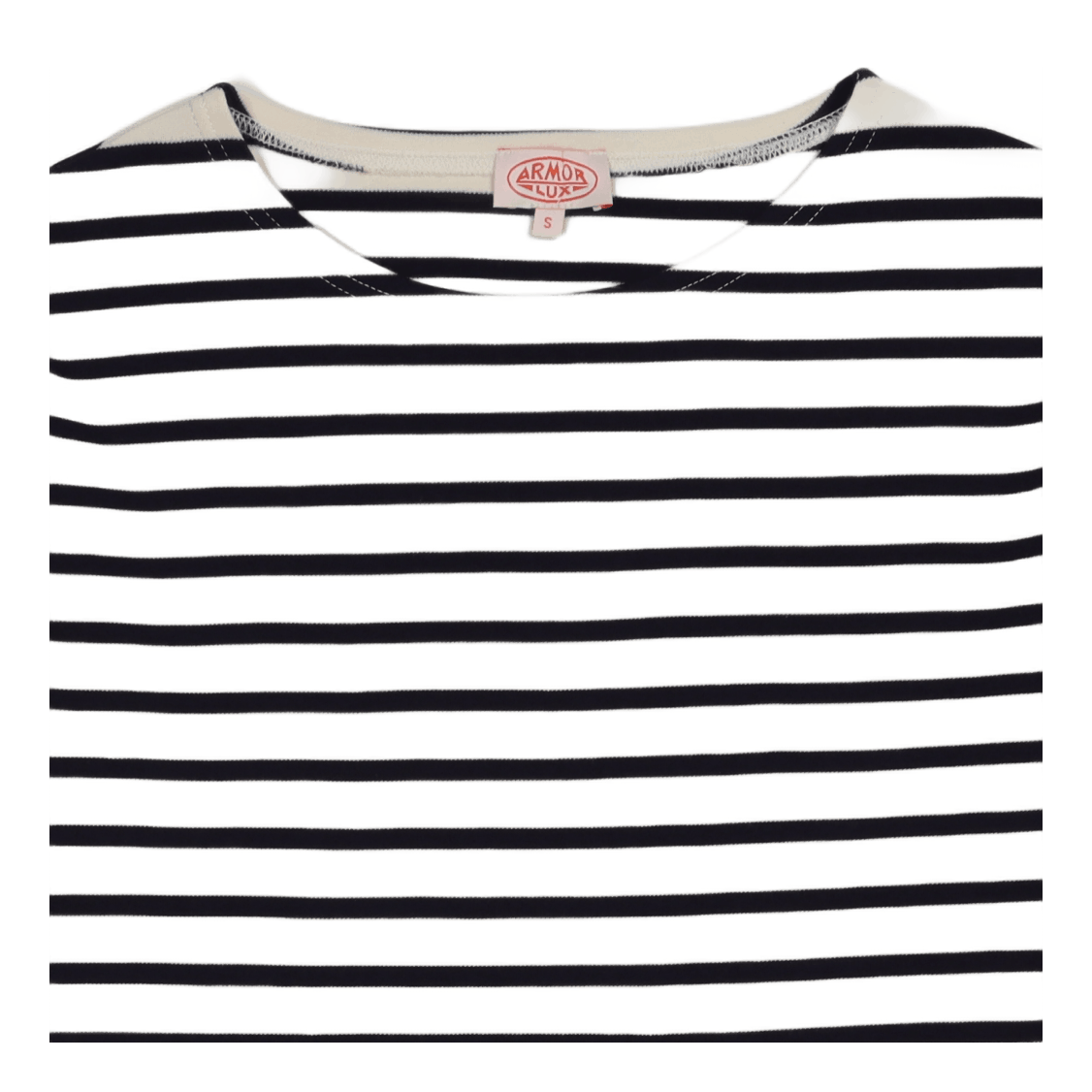 Striped Breton Shirt "houat" Nature/ Navire Navy