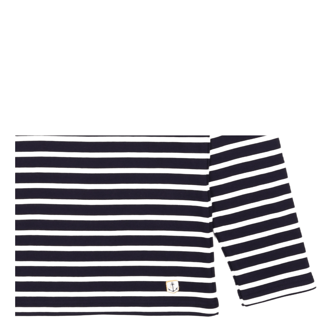 Striped Breton Shirt "houat" Navire Navy/ Nature