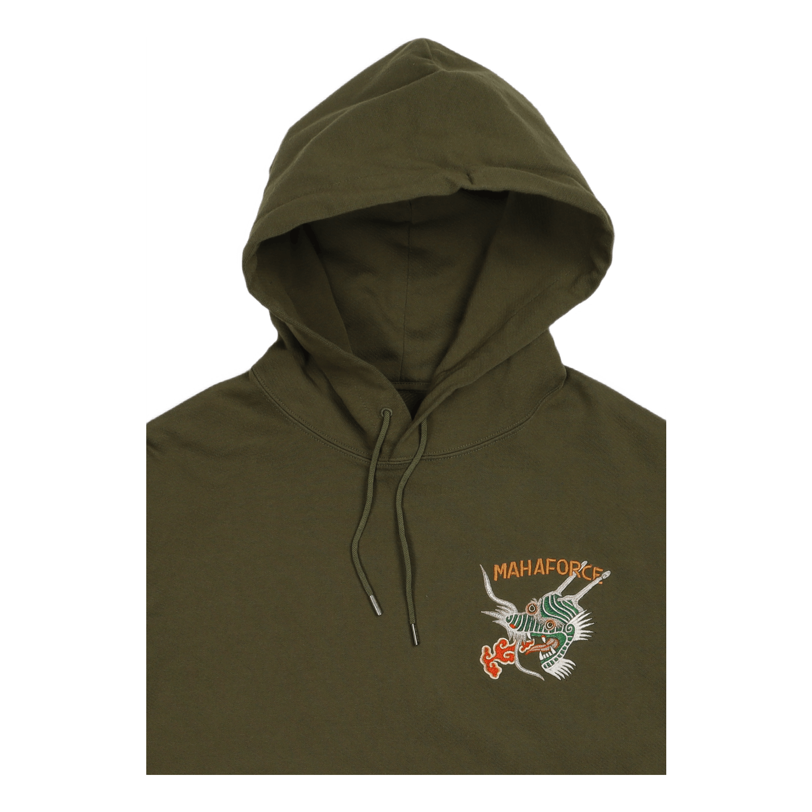 Maha Force Embroidered Hoody O Olive