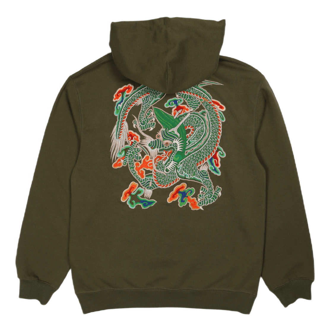 Maha Force Embroidered Hoody O Olive