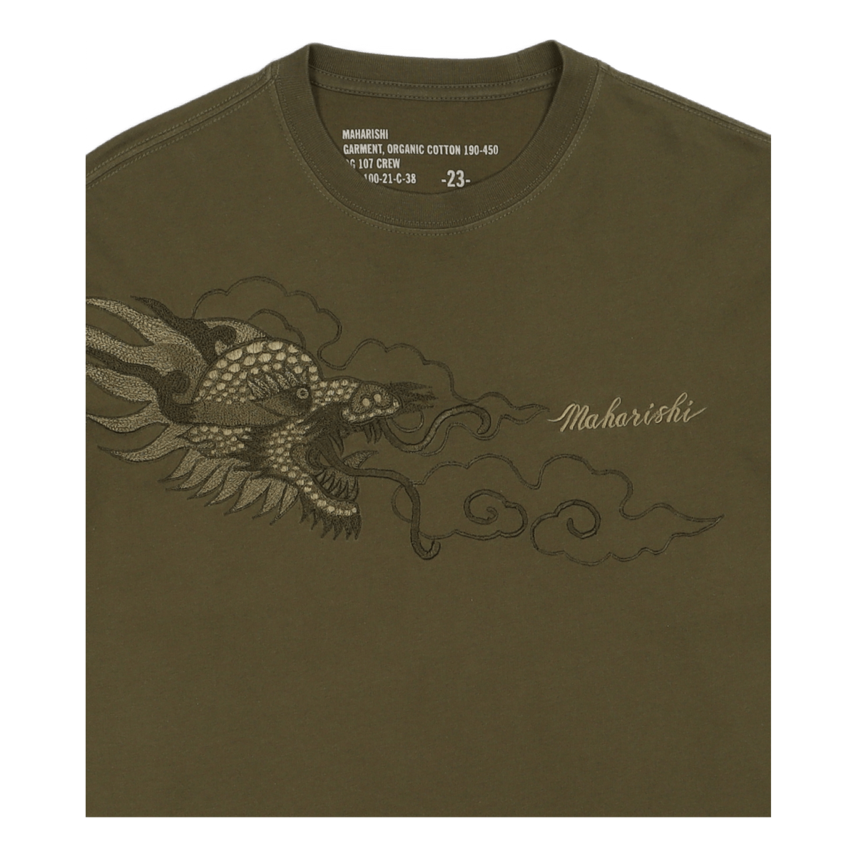 Tibetan Dragon L/s T-shirt Was Olive