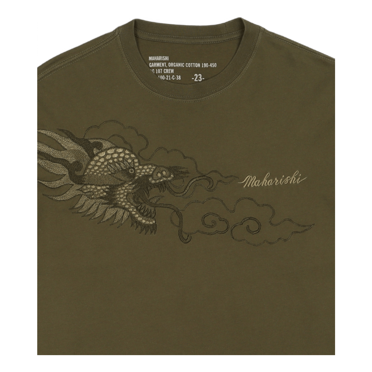 Tibetan Dragon L/s T-shirt Was Olive