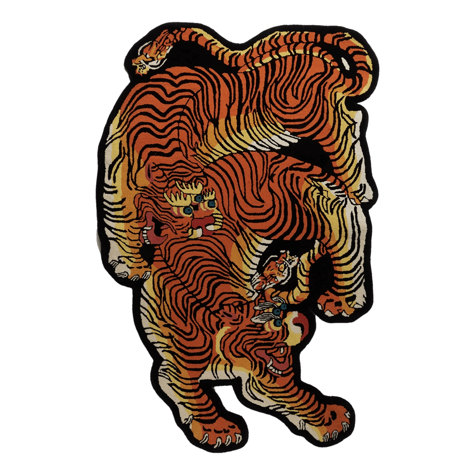 2 Living Tibetan Tiger Rug Han Orange