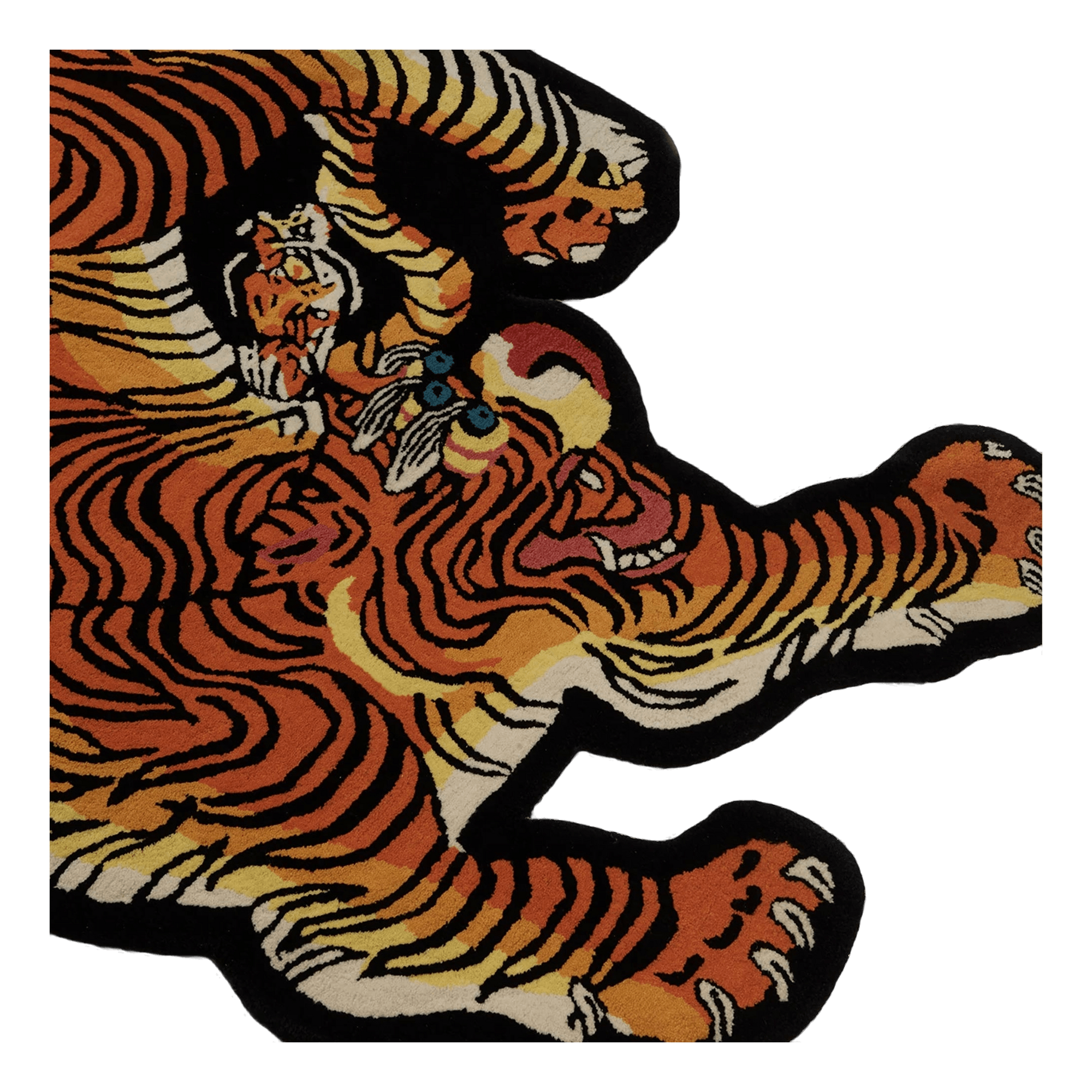 2 Living Tibetan Tiger Rug Han Orange