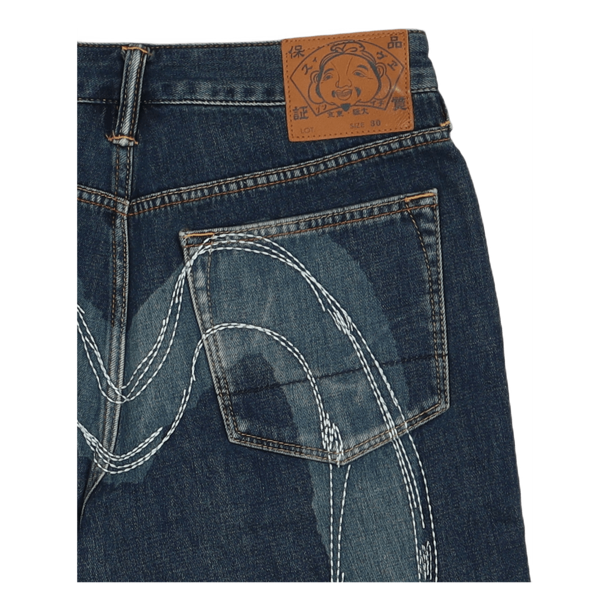 Discharge And Emb Freehand Sti Indigo Wash