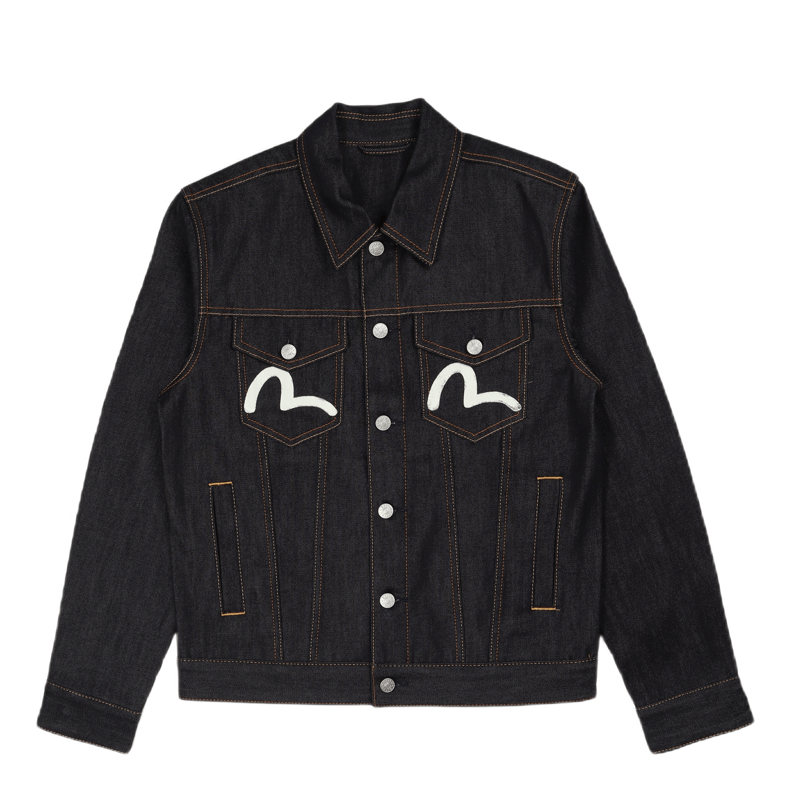 Evisu Ecru Seagull Denim Jacke Indigo