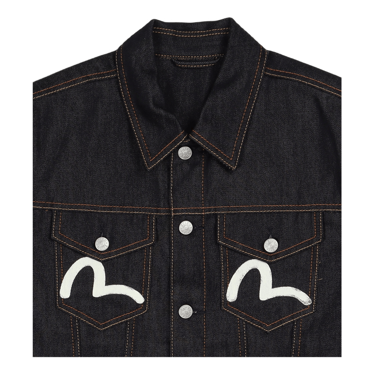 Evisu Ecru Seagull Denim Jacke Indigo