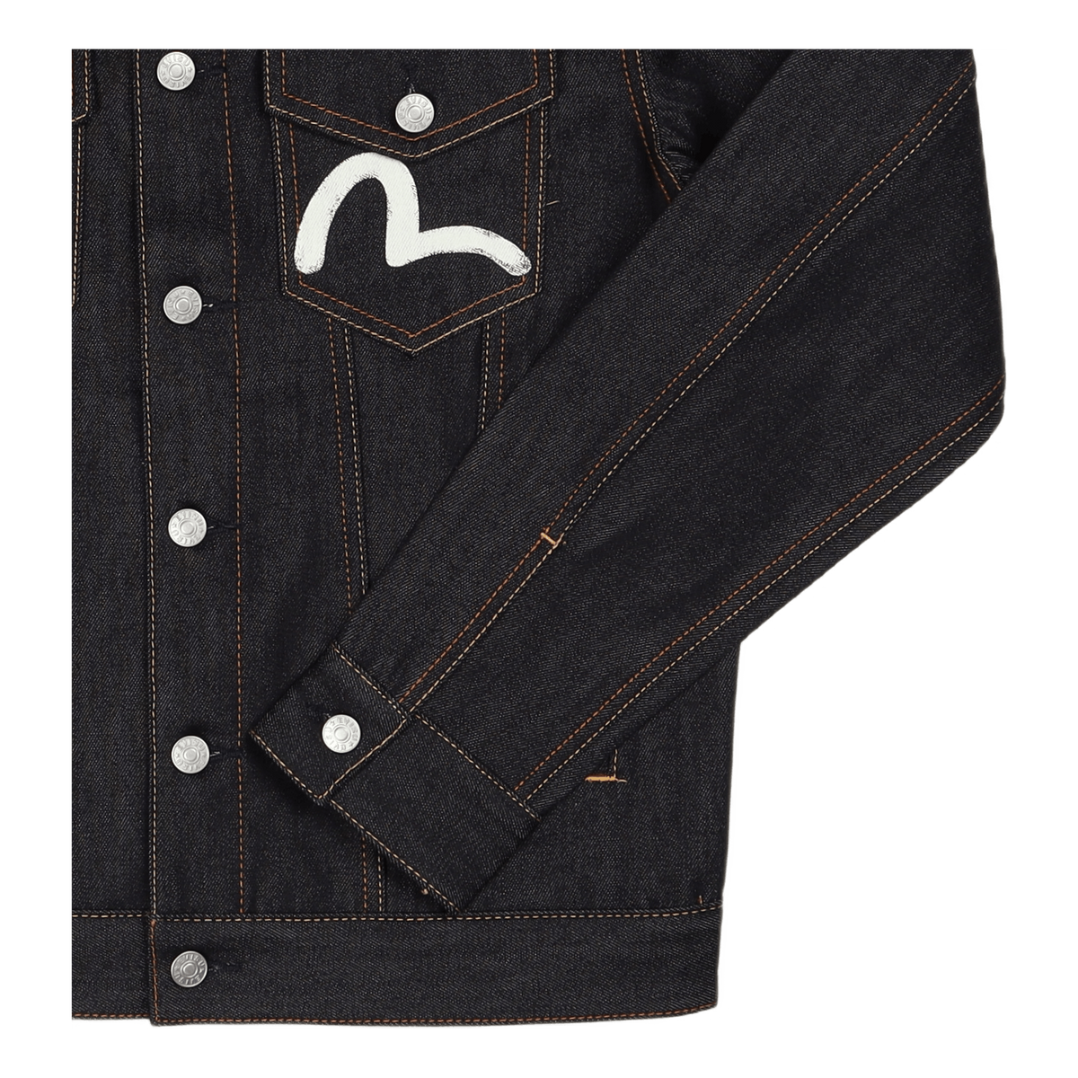 Evisu Ecru Seagull Denim Jacke Indigo