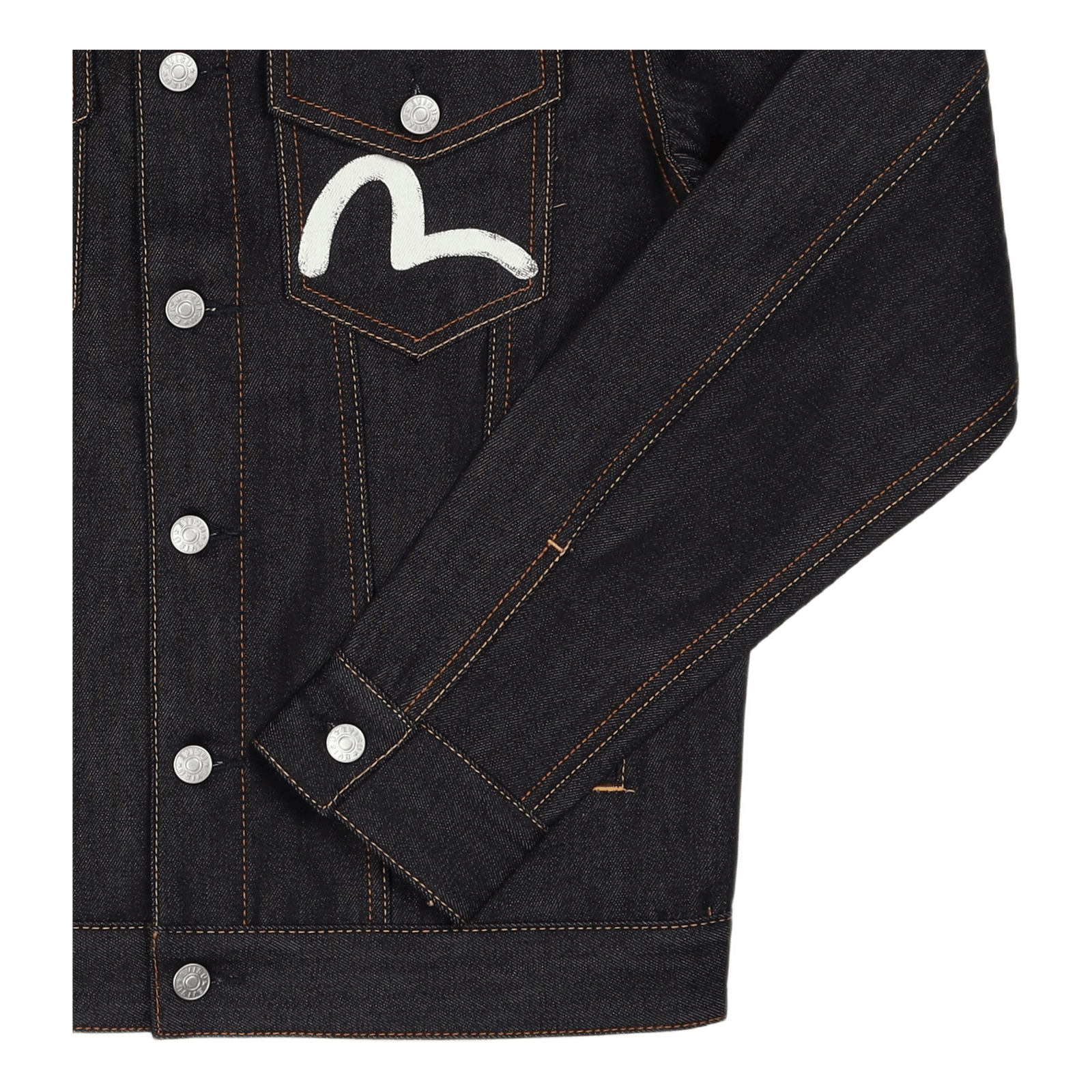 Evisu Ecru Seagull Denim Jacke Indigo