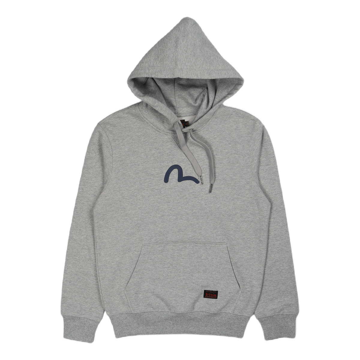 Evisu Basic Hooded Sweatshirt  Heather Grey