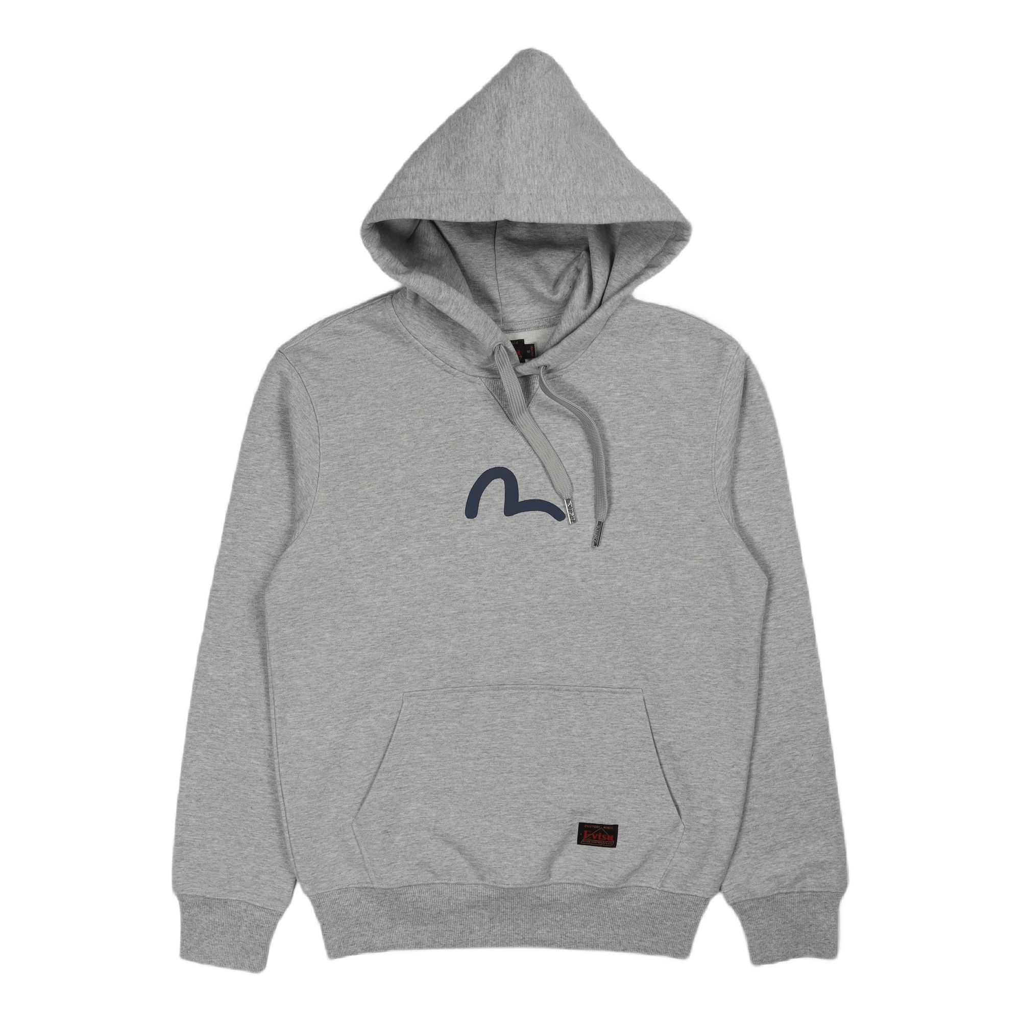 Evisu Basic Hooded Sweatshirt  Heather Grey