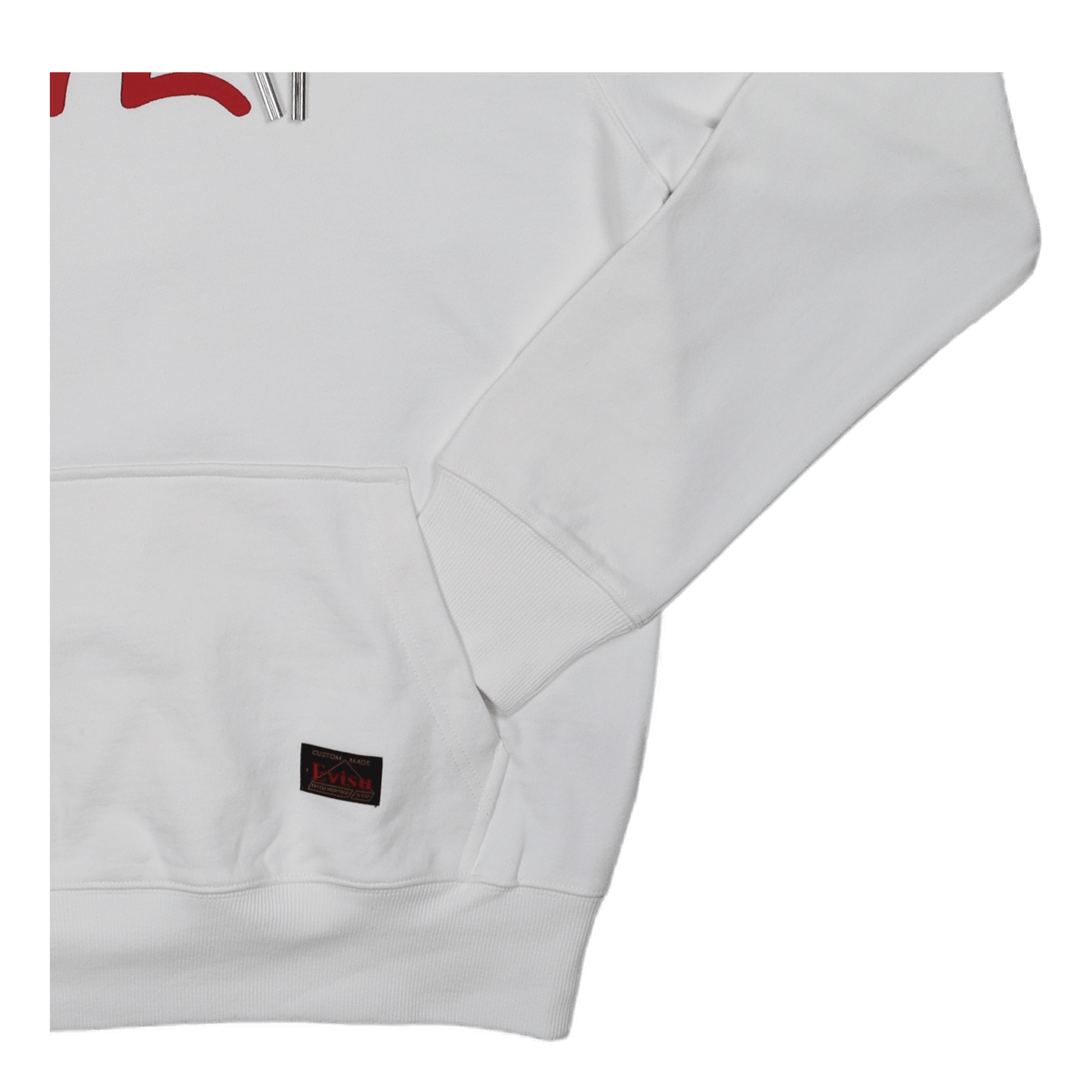 Evisu Basic Hooded Sweatshirt  Off White